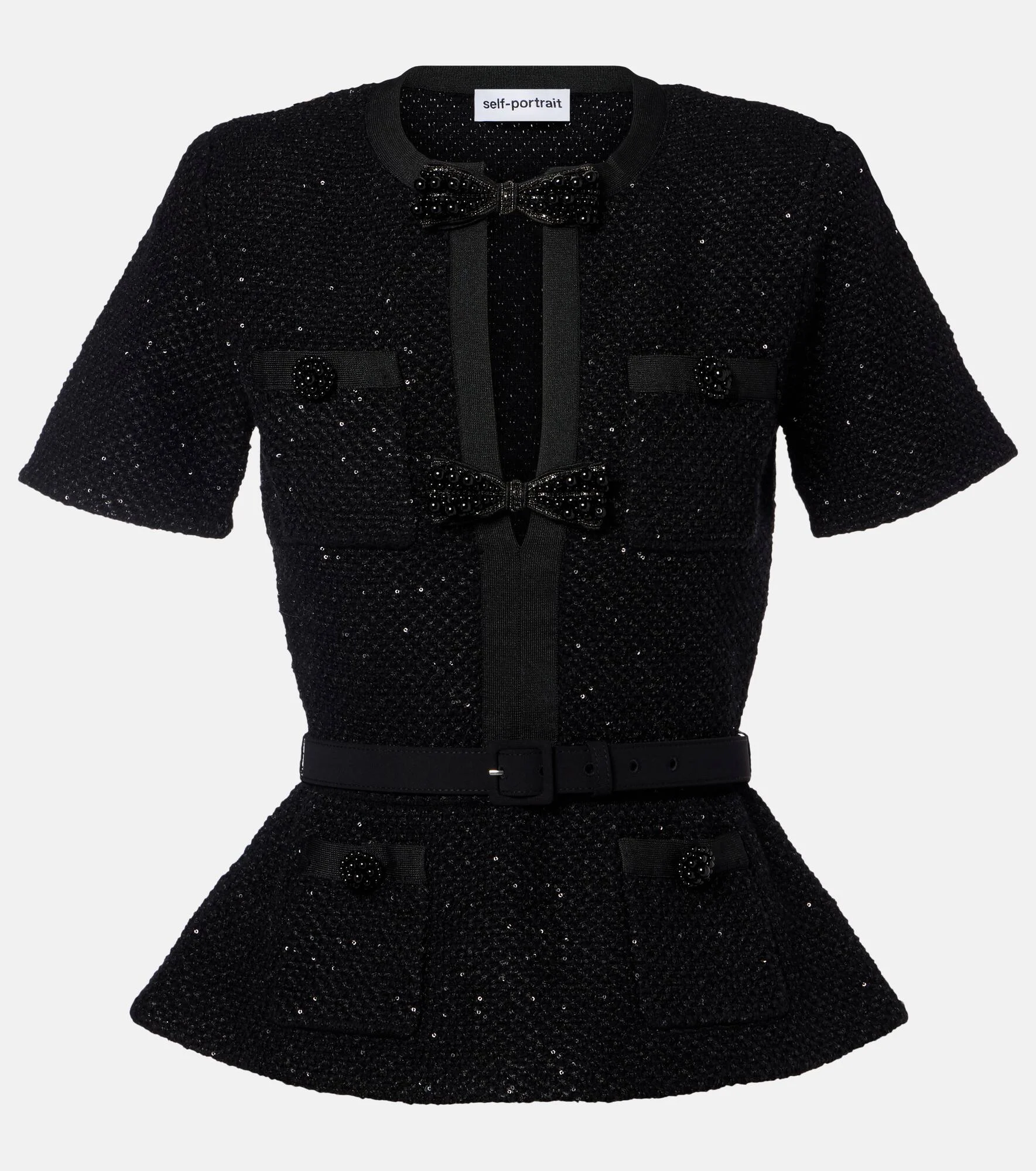 Sequined knitted top - 1