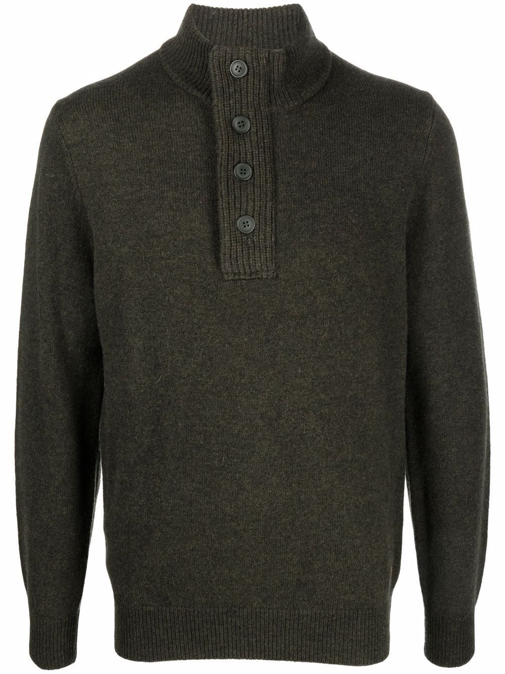 funnel-neck wool jumper - 1