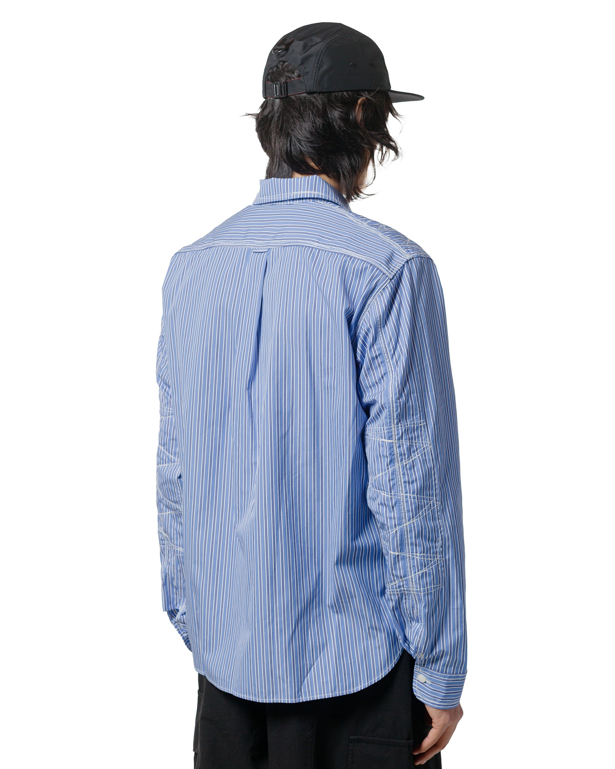 Stitch Stripe Shirt Blue - 3