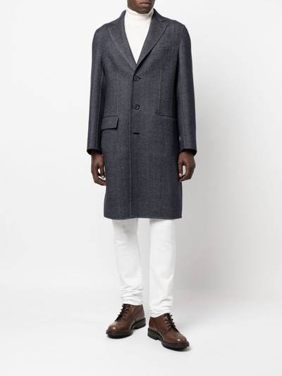 Brioni single-breasted wool coat outlook