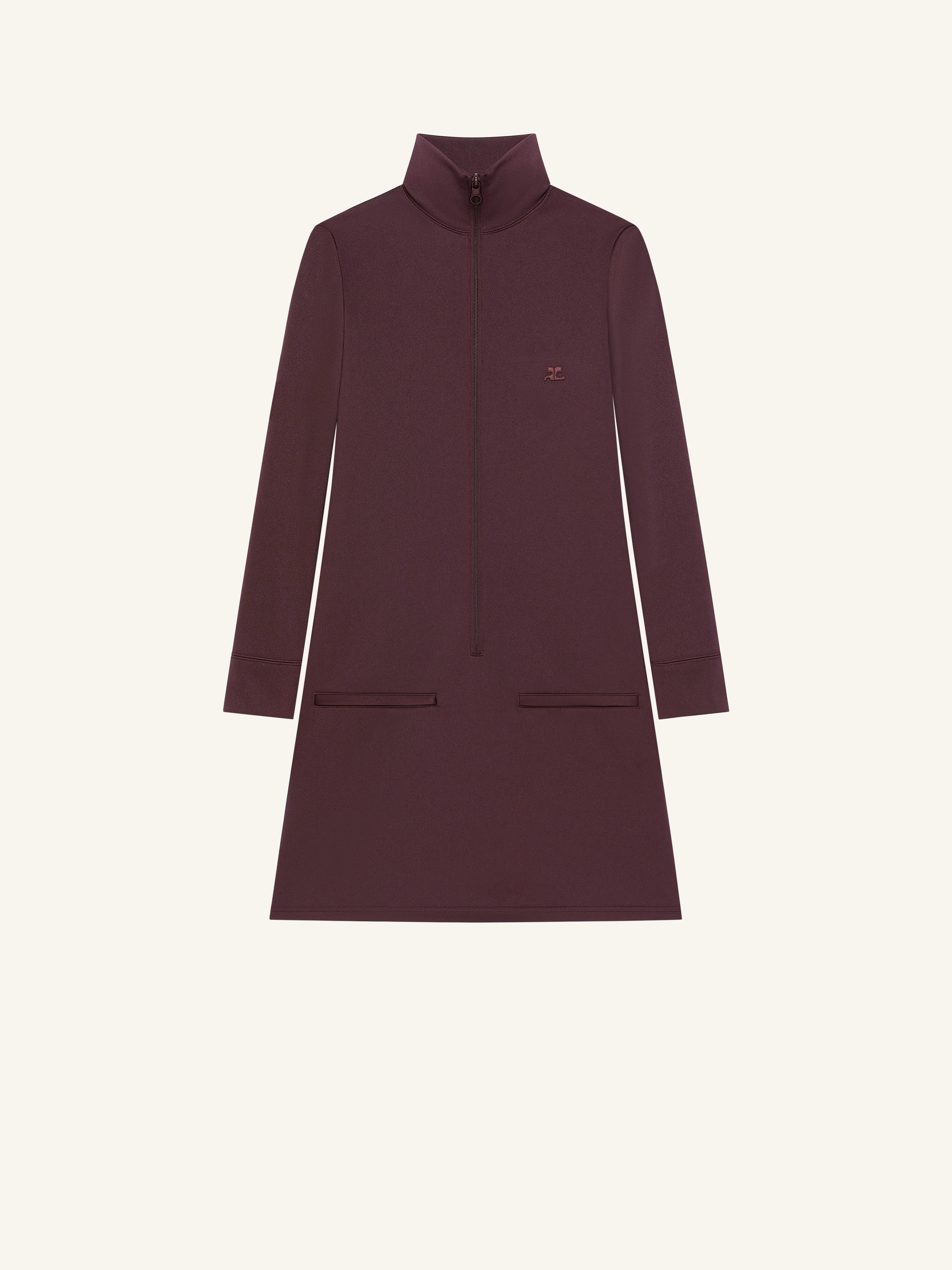 ZIPPED TRACKSUIT MINI DRESS - 1