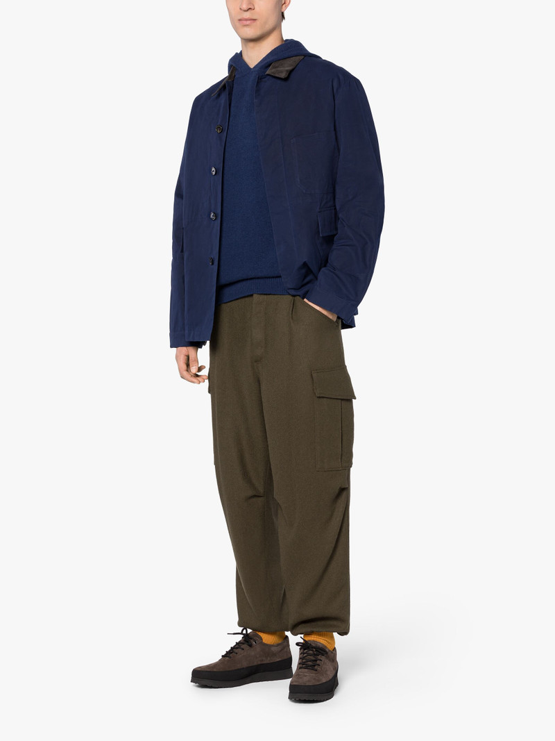 DRIZZLE NAVY WAXED COTTON CHORE JACKET 4