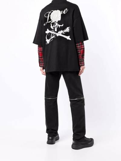 MASTERMIND WORLD skull and bones print T-shirt outlook