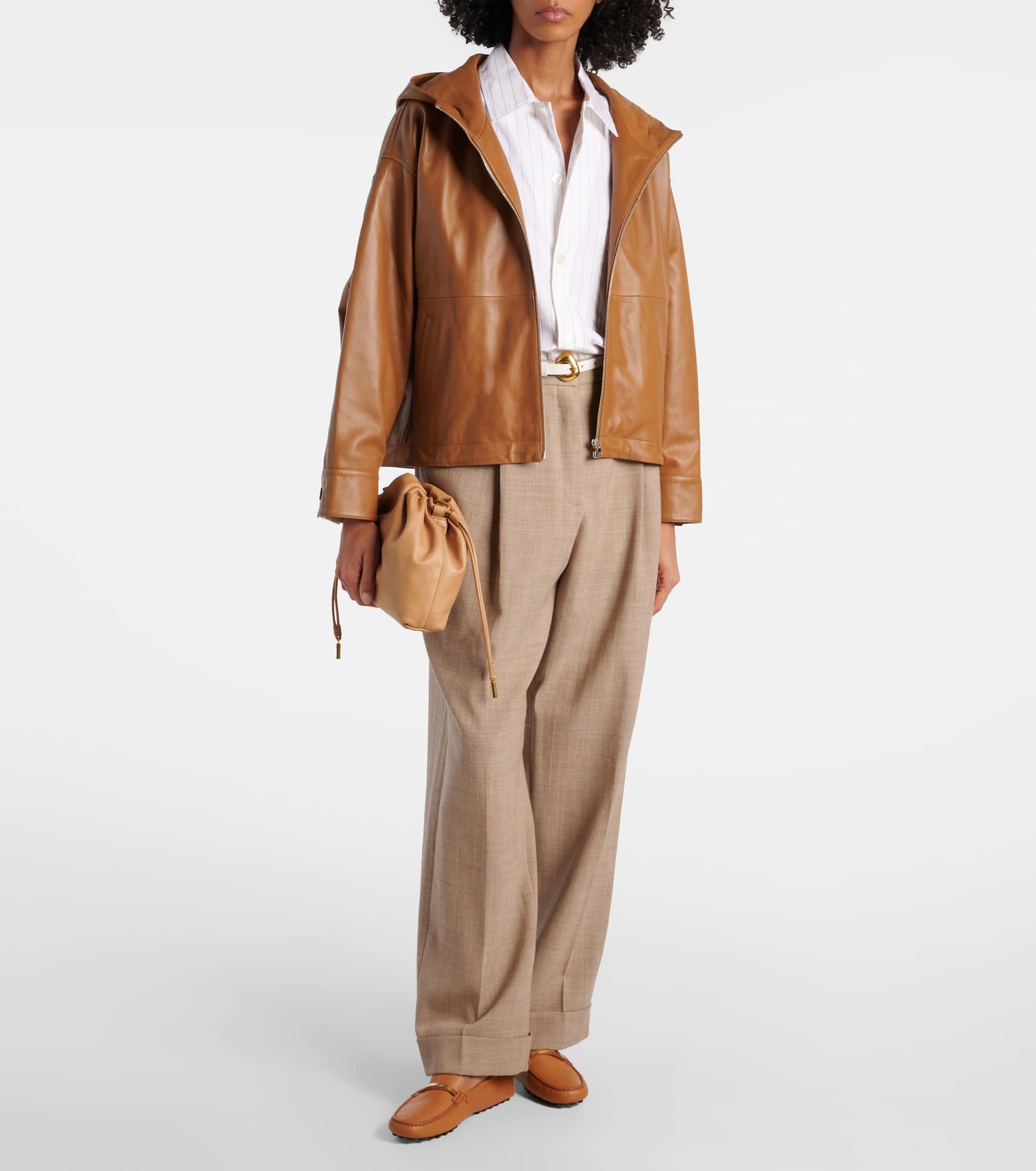 Hooded leather jacket - 2
