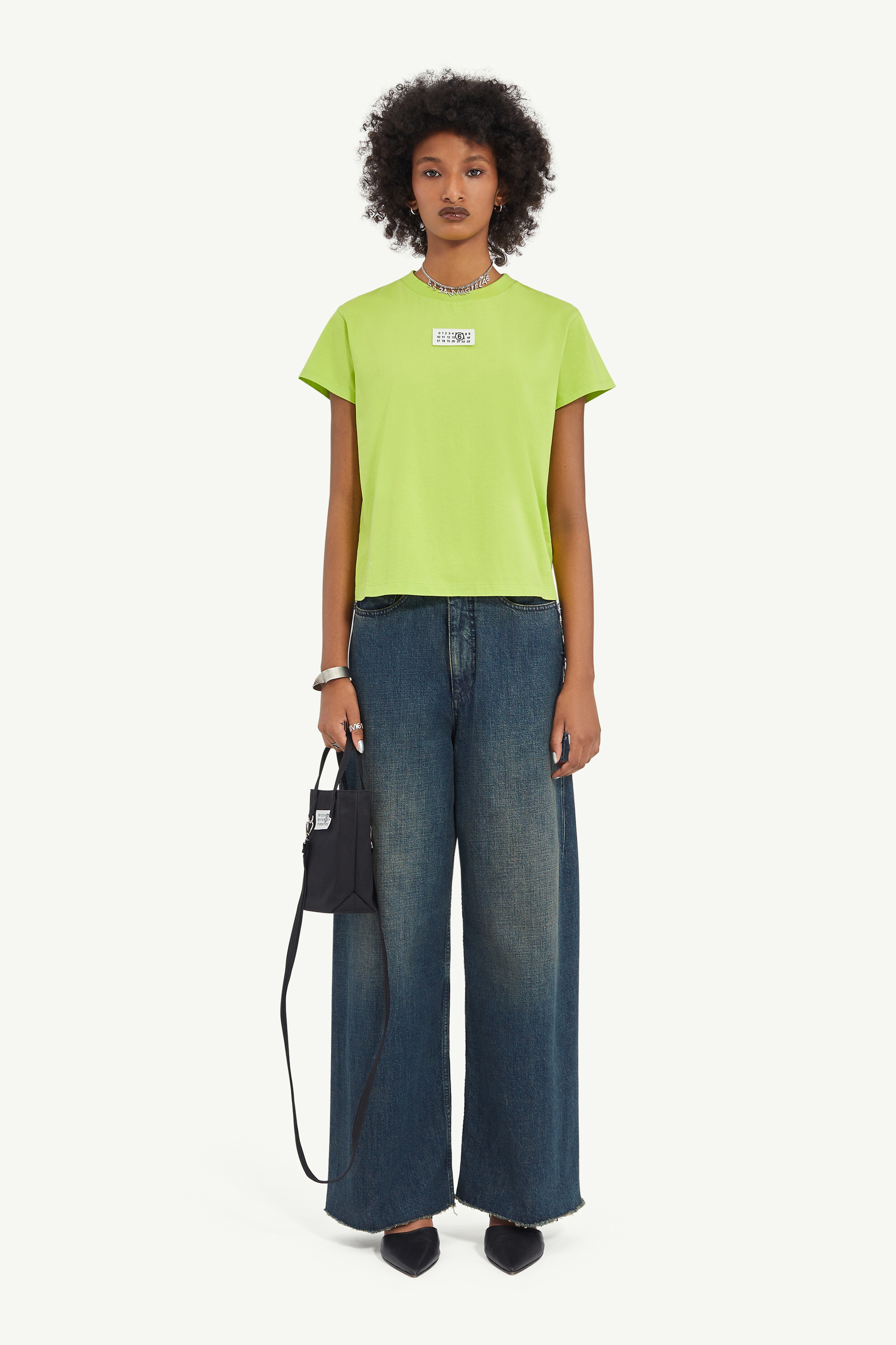 Cropped Neon Green T-Shirt - 2