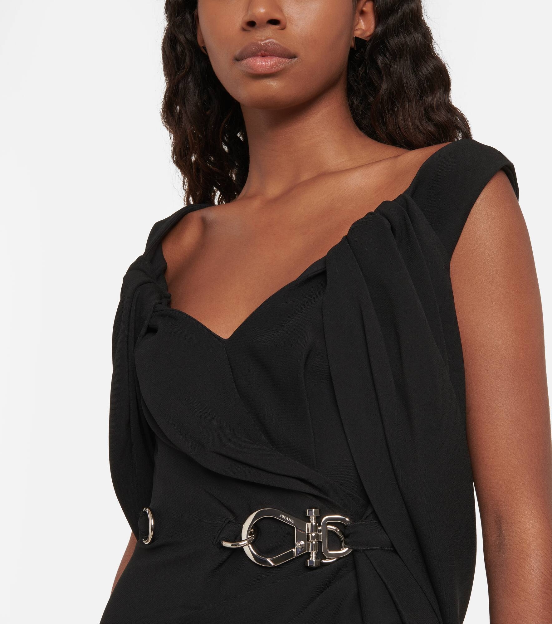 Embellished crêpe dress - 4