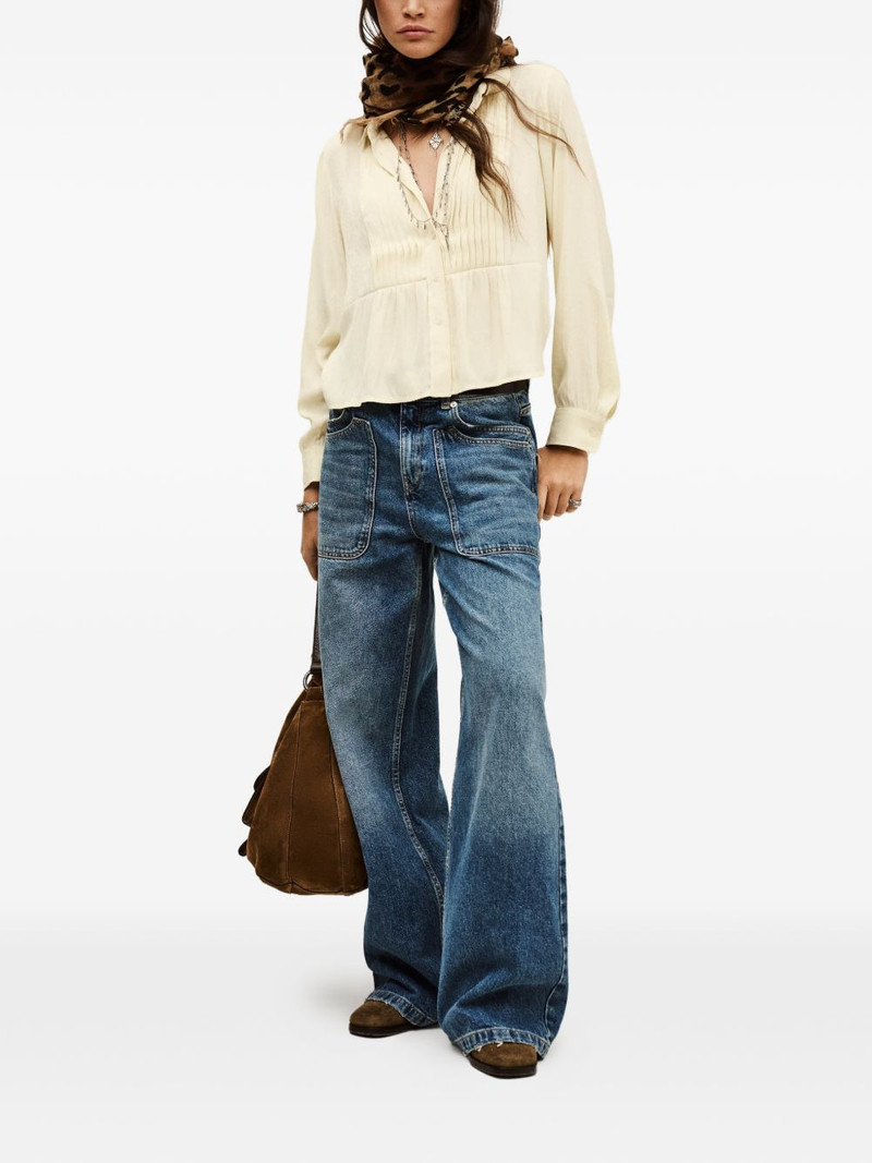 ba&sh Riata ruffled-detail shirt outlook