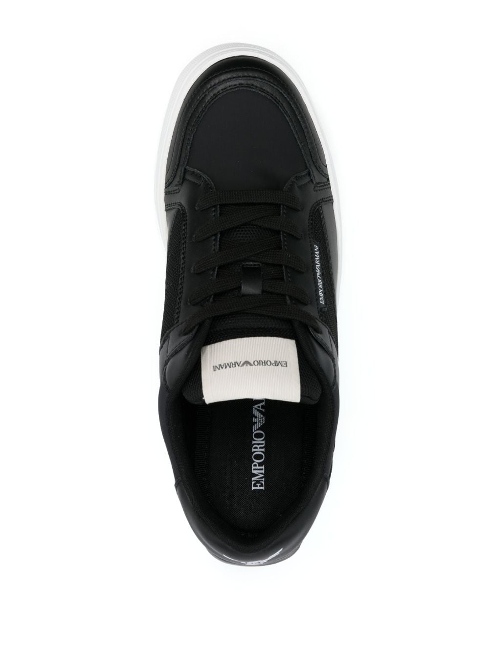 logo-print lace-up sneakers - 4