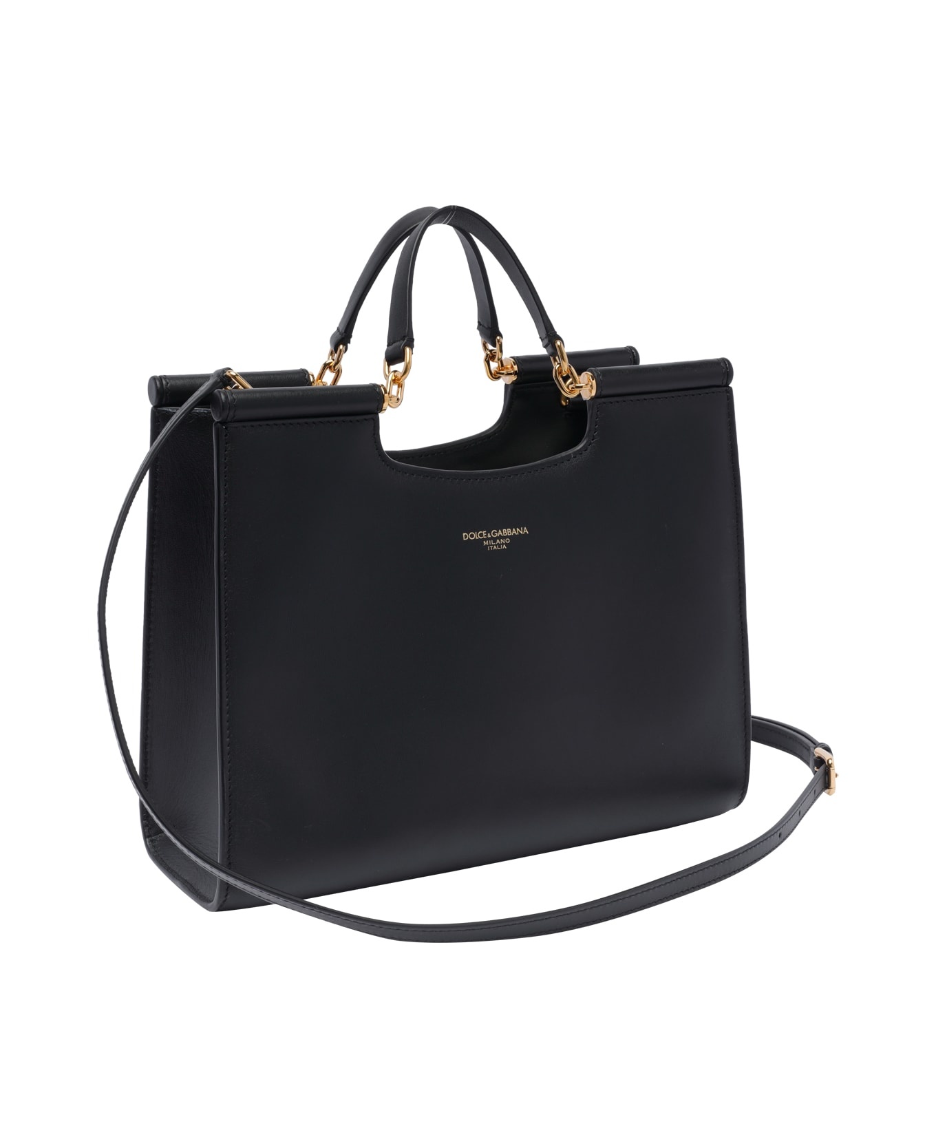 Small Sicily Logo Shopping Bag - 2