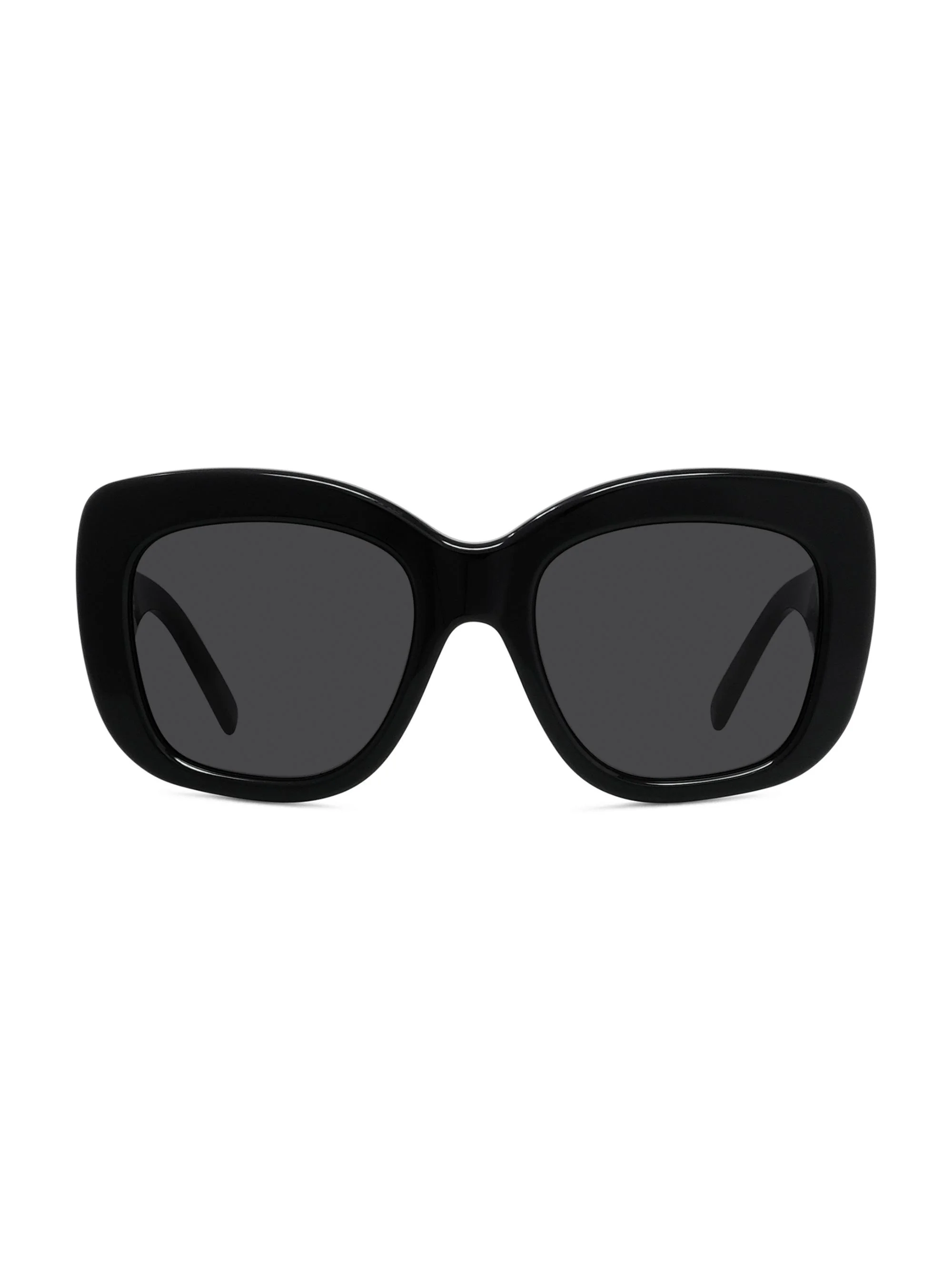 Women's Bold 53MM Butterfly Sunglasses - Shiny Black Smoke - 1