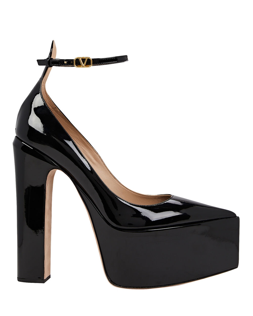 Tan-Go Patent Leather Platform Pumps - 1