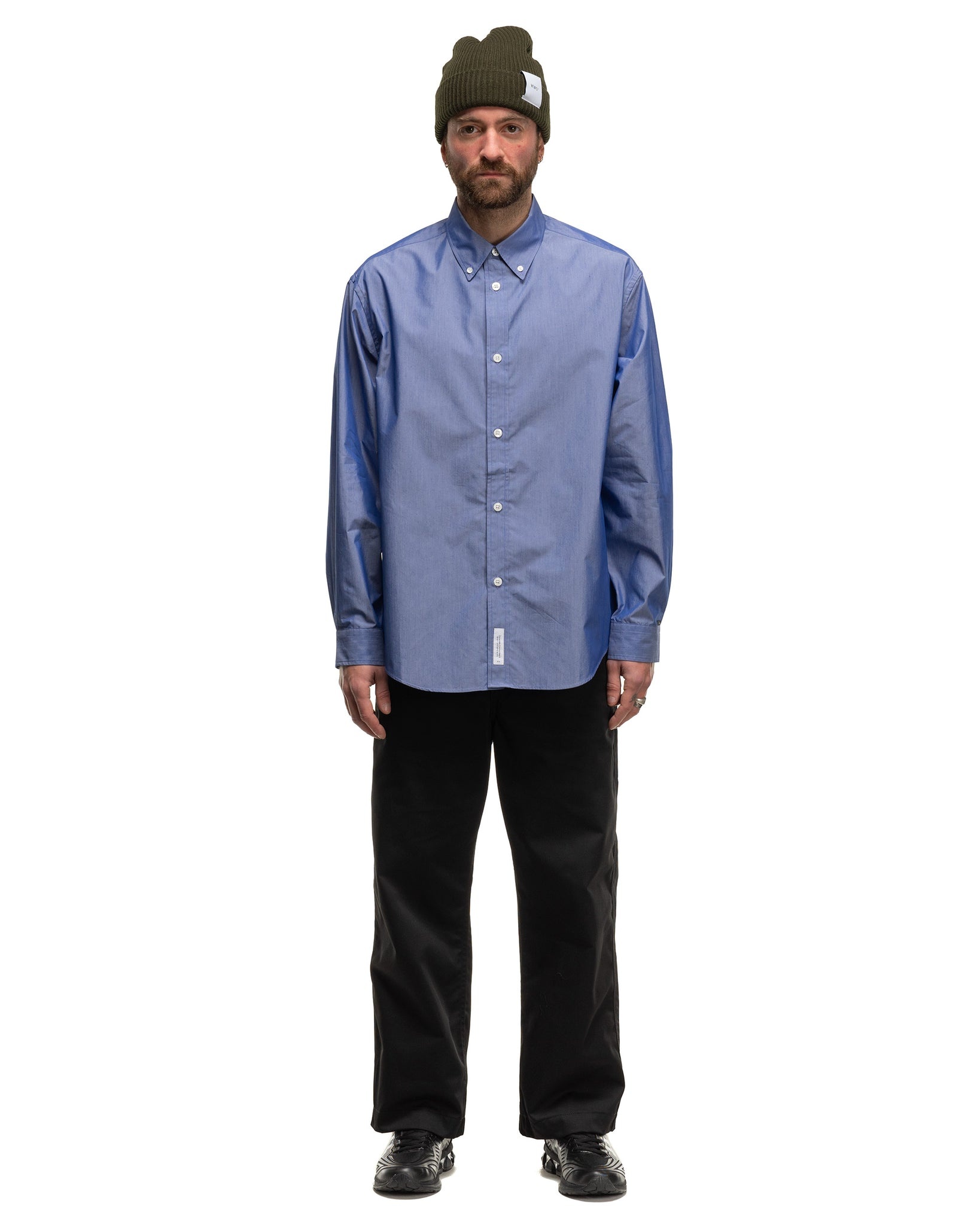 BD 01 / LS / Broadcloth COOLMAX Shirt BLUE