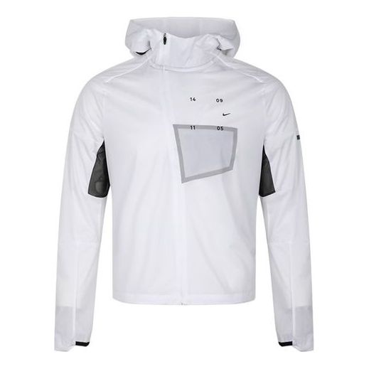 Men's Nike Tech Pack Running Logo White Jacket CT2382-100 - 1