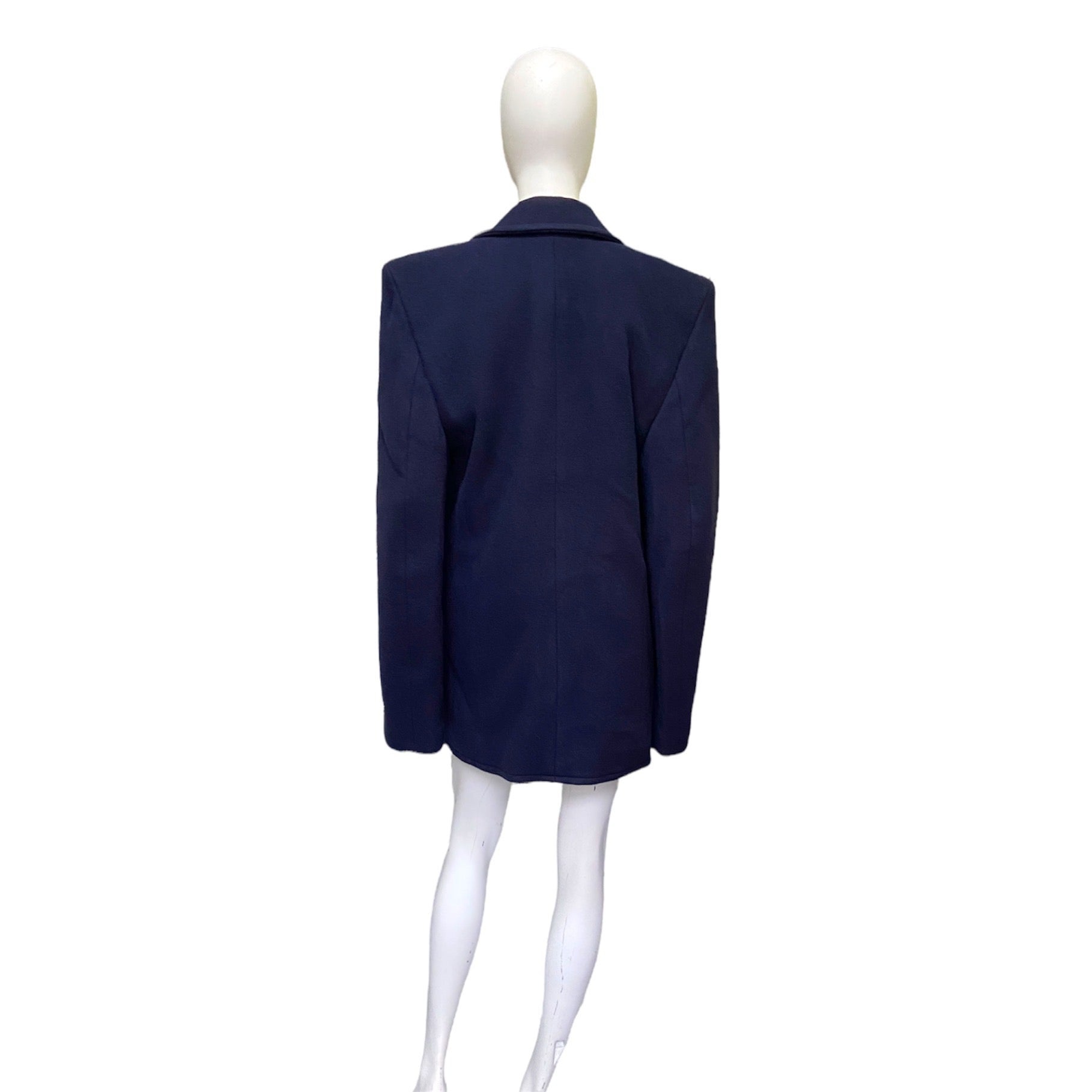 Balenciaga Ss19 runway 80s boxy shoulder camel wool coat jacket 48 - 5