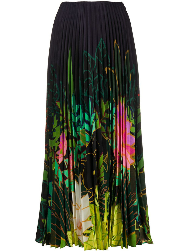 pleated floral-print skirt 1