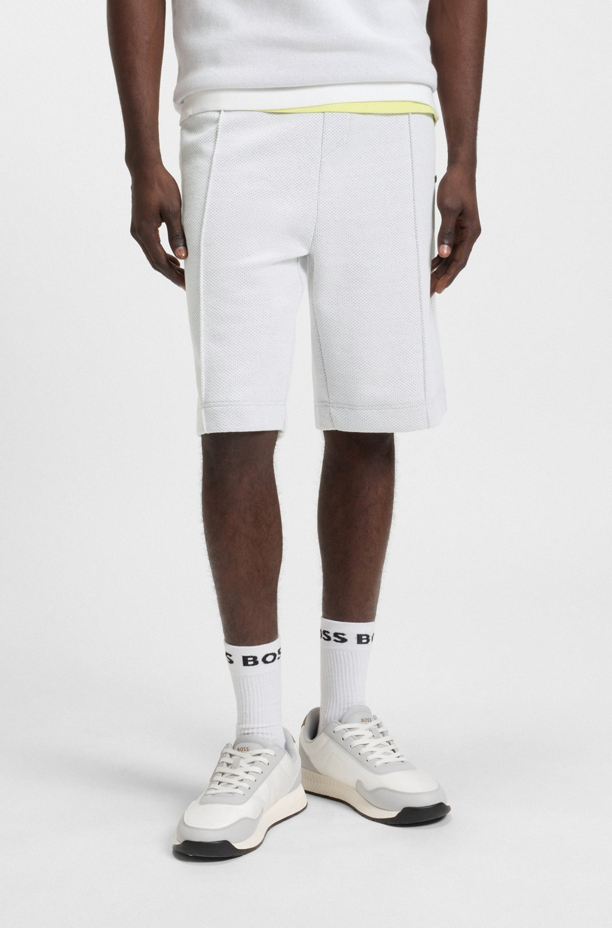 RELAXED-FIT SHORTS IN QUILTED JACQUARD - 2