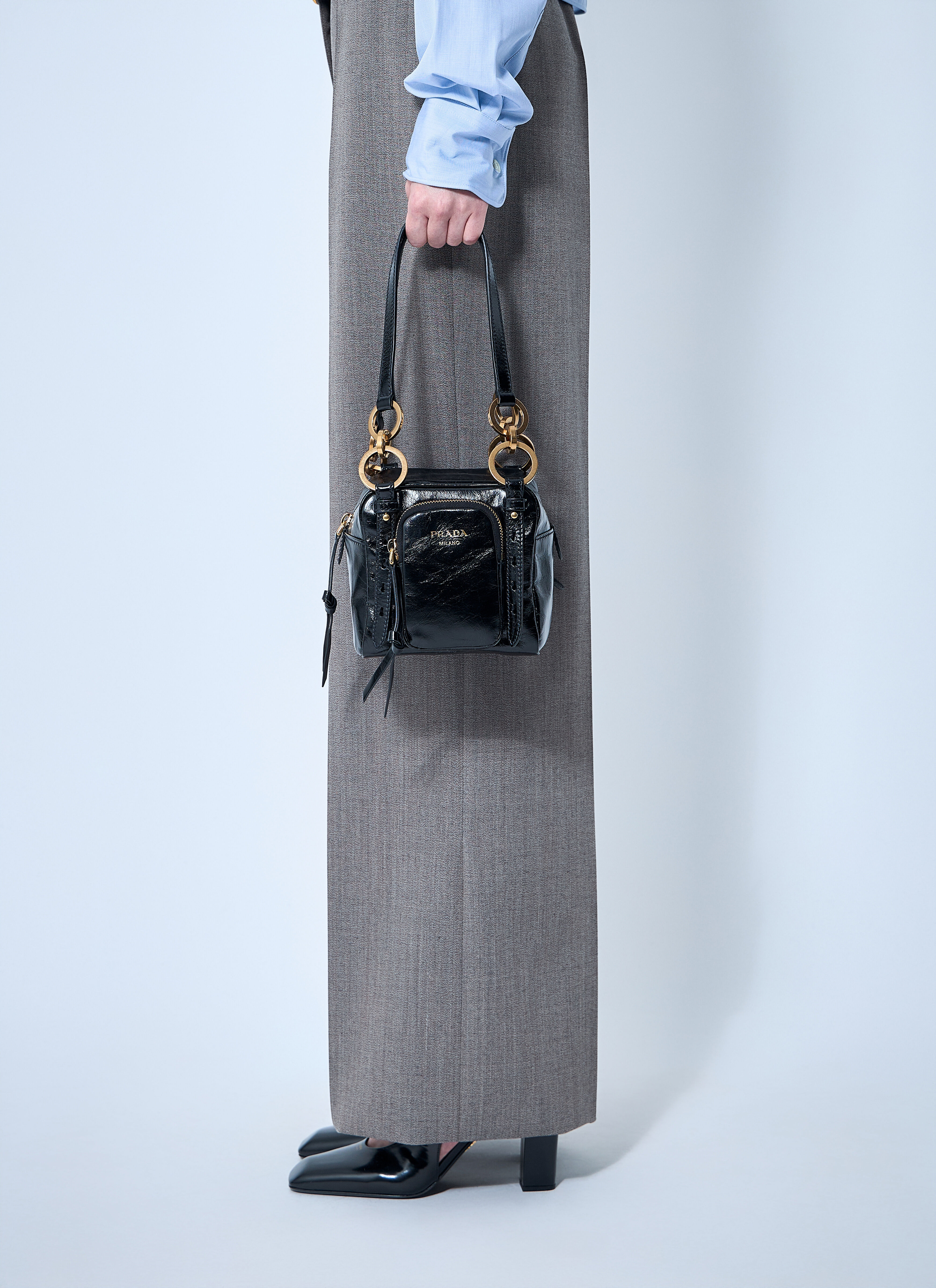 Mini Dangle Leather Handbag - 2