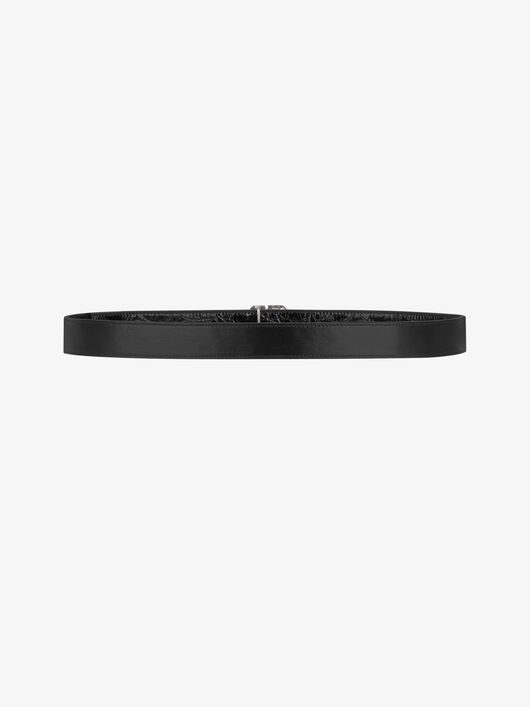 REVERSIBLE BELT IN LEATHER WITH G CHAIN BUCKLE - 4