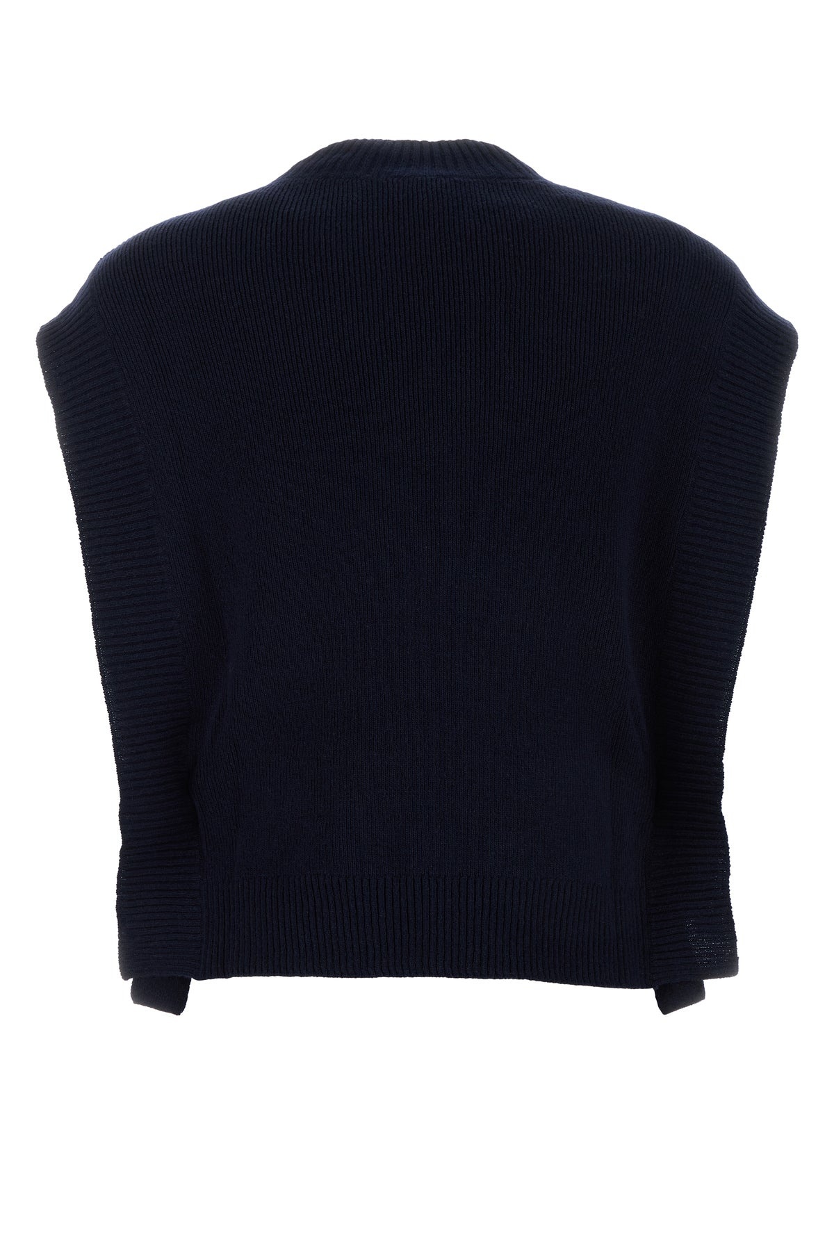 Navy blue wool Mathilde vest - 2
