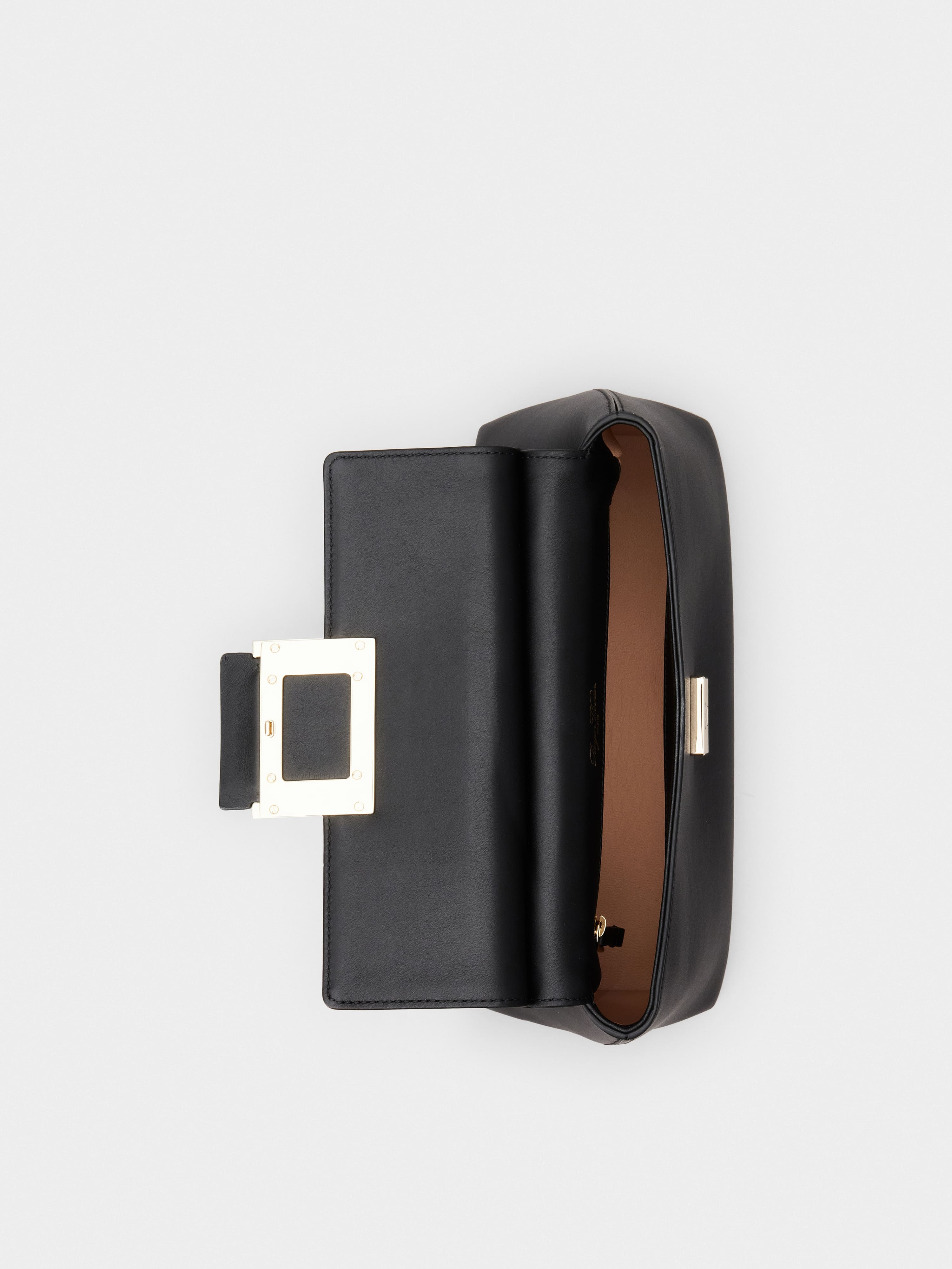 Viv' Cabas Metal Buckle Bag in Leather - 6