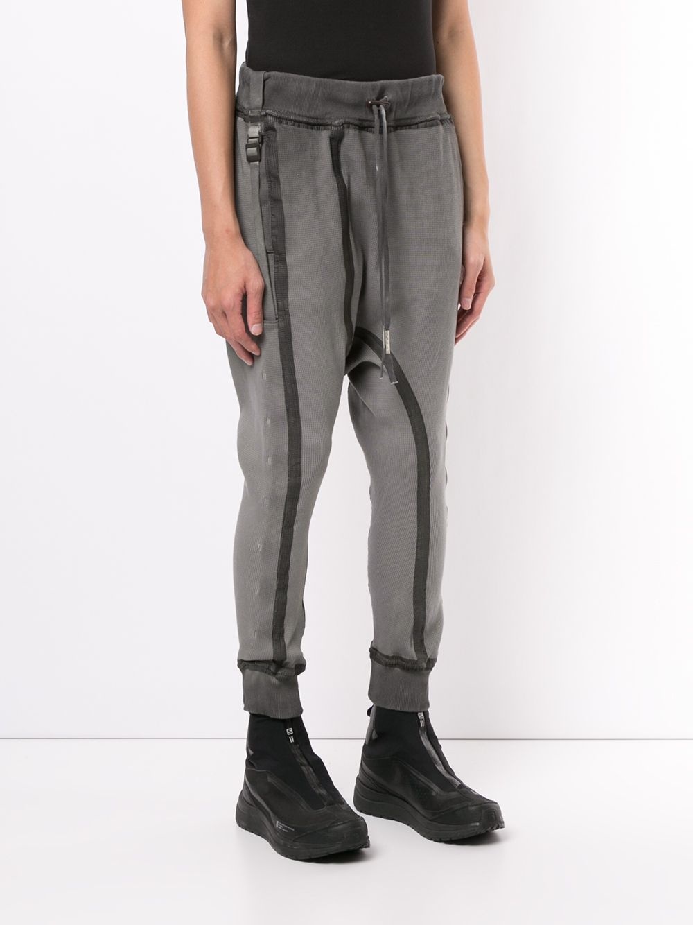 seam-detail drawstring track pants - 3