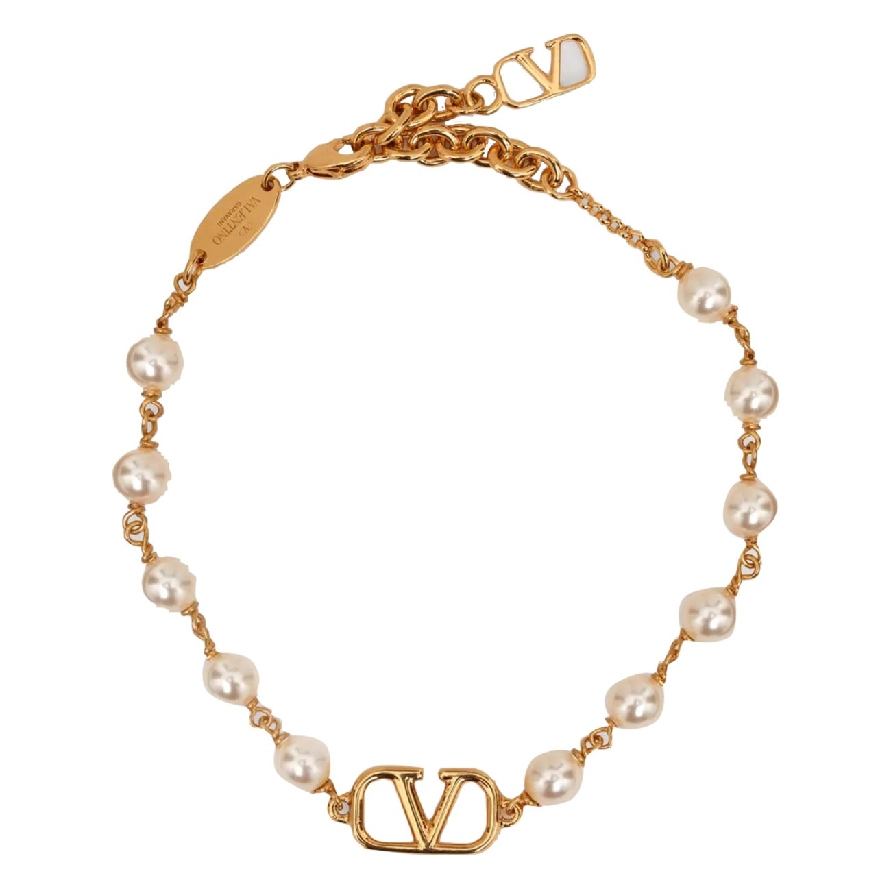 Valentino Garavani Women Vlogo Signature Pearl Bracelet - 1
