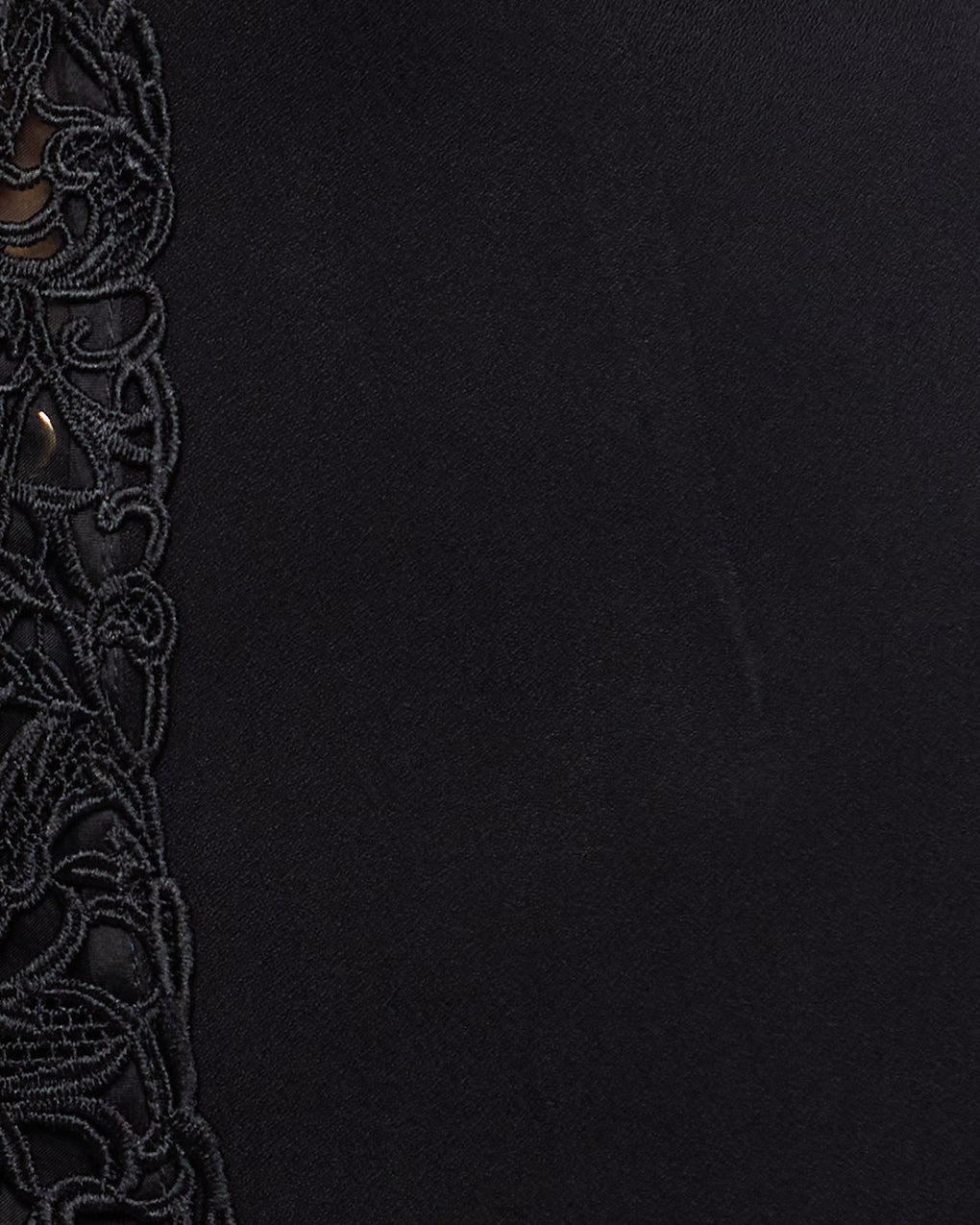 Shirt Lace Trim Black - 6