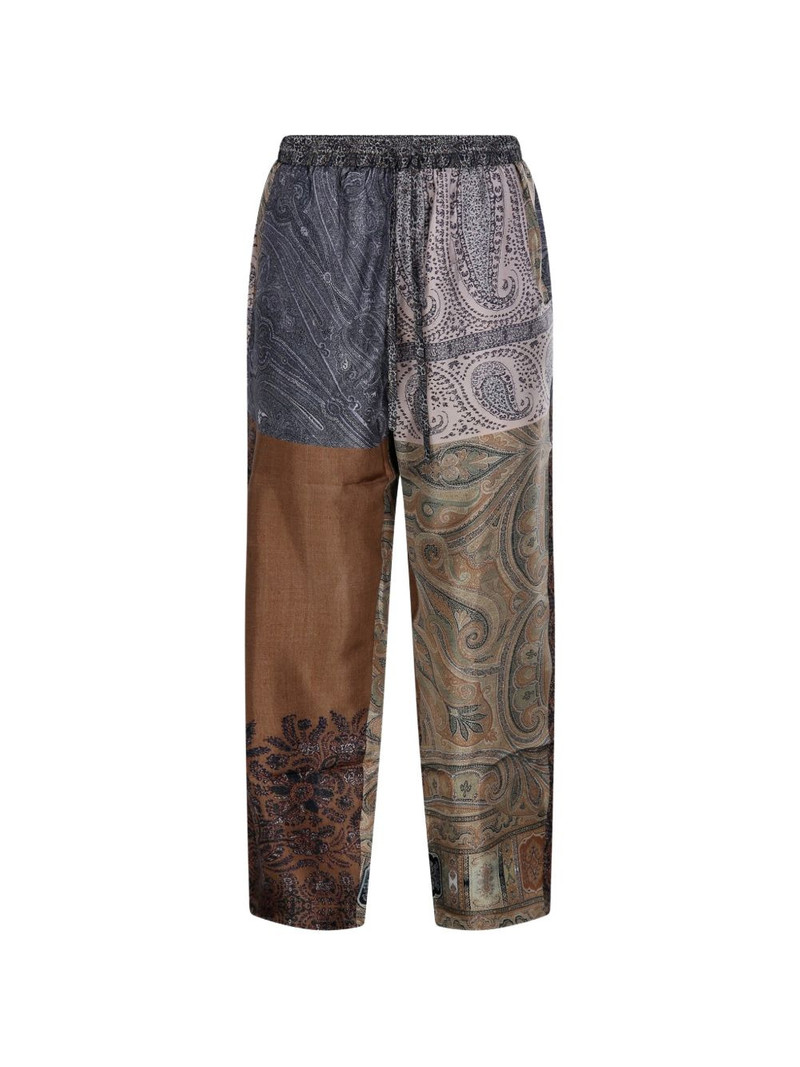 Pierre-Louis Mascia Aloe paisley patchwork trousers outlook
