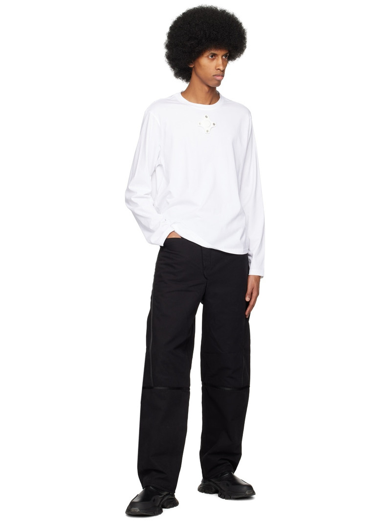 Craig Green White Eyelet Long Sleeve T-Shirt outlook