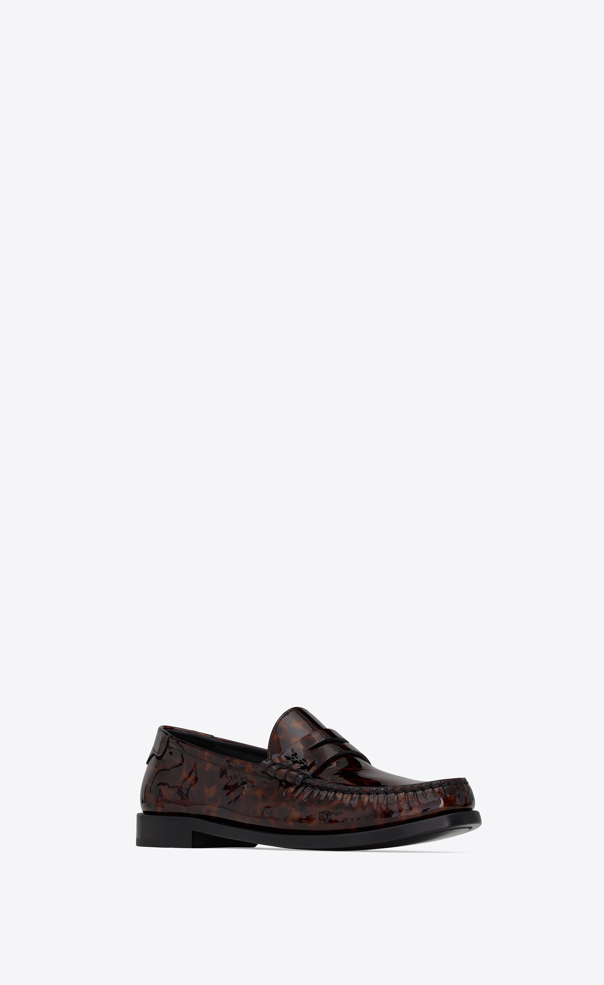 SAINT LAURENT le loafer monogram penny slippers in