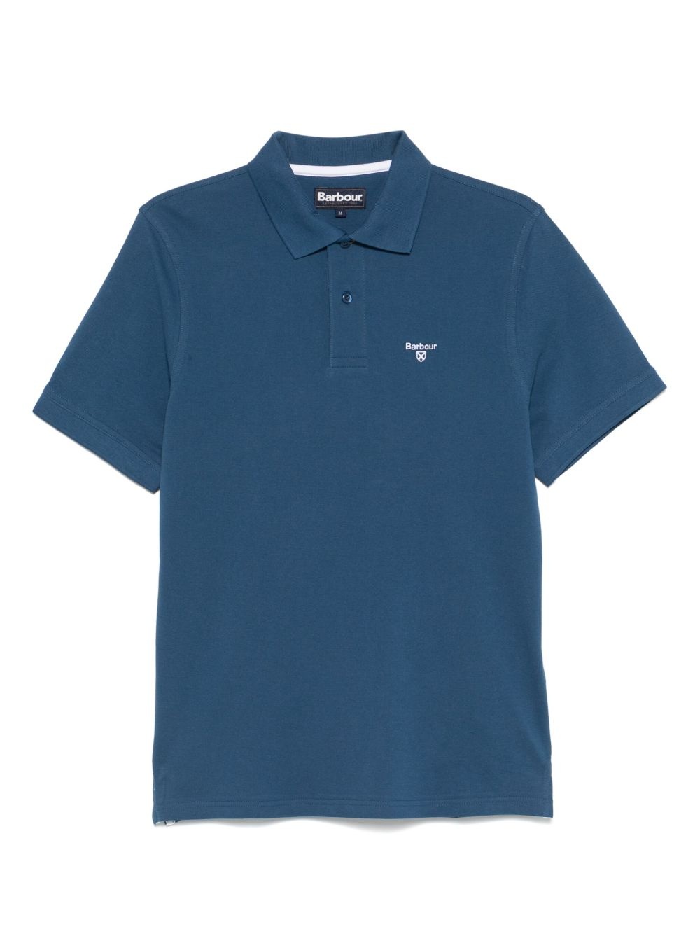embroidered-logo polo shirt - 1