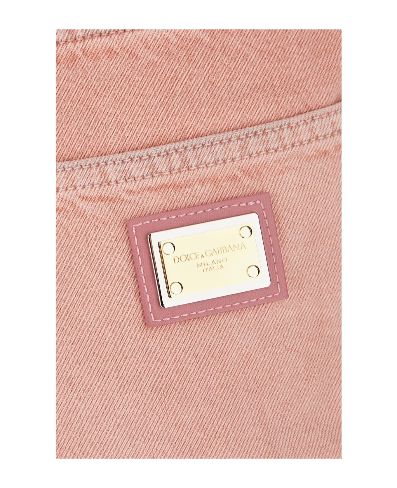 Pink Denim Shorts - 3