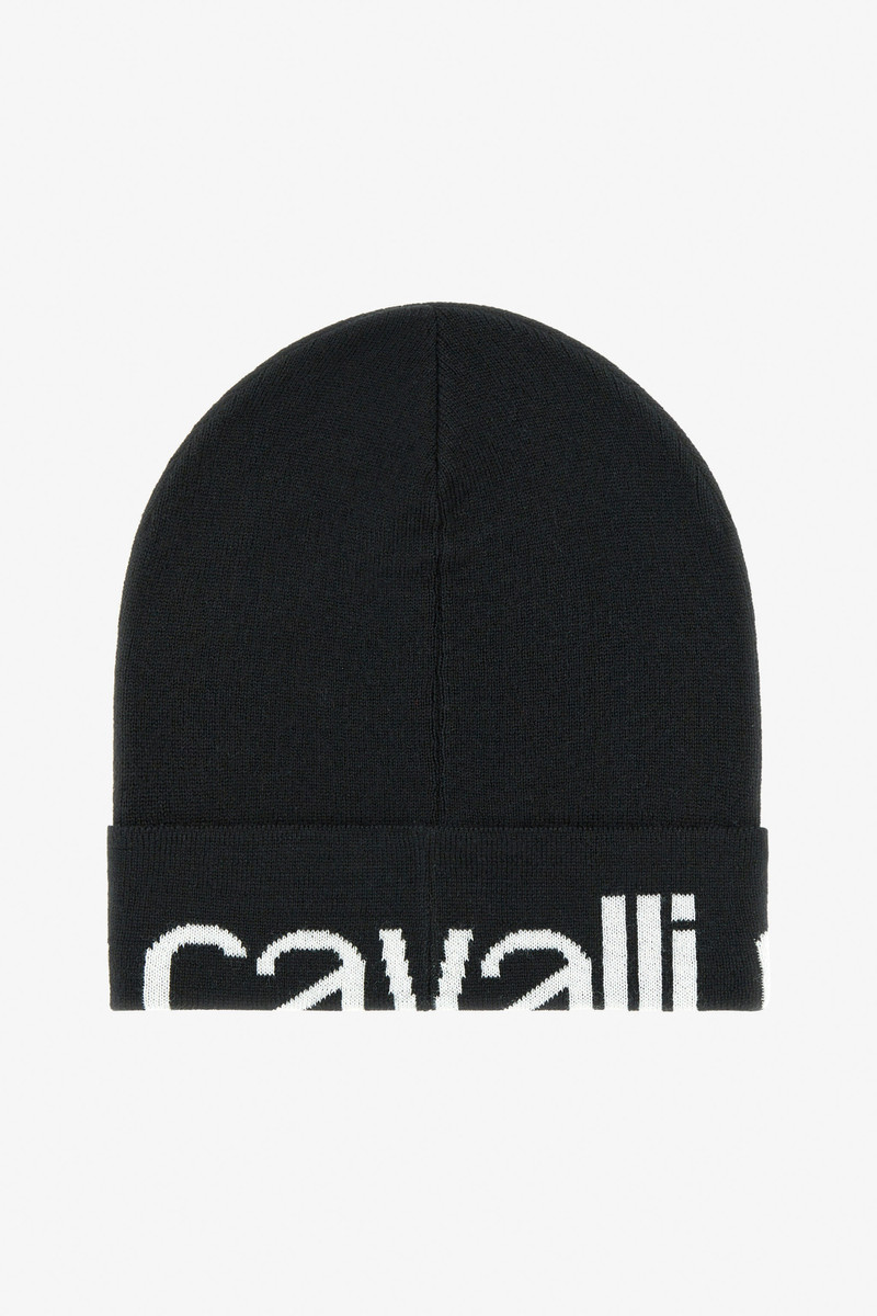 Wool Blend Beanie with Logo 1