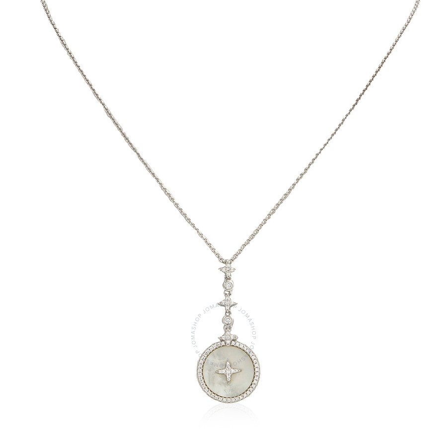 Apm Monaco - APM Monaco Nacre White Silver Star Necklace - 1