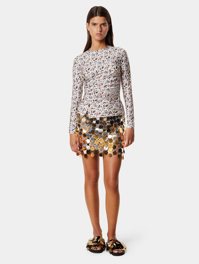 Paco Rabanne GOLD AND SILVER SPARKLE SKIRT outlook