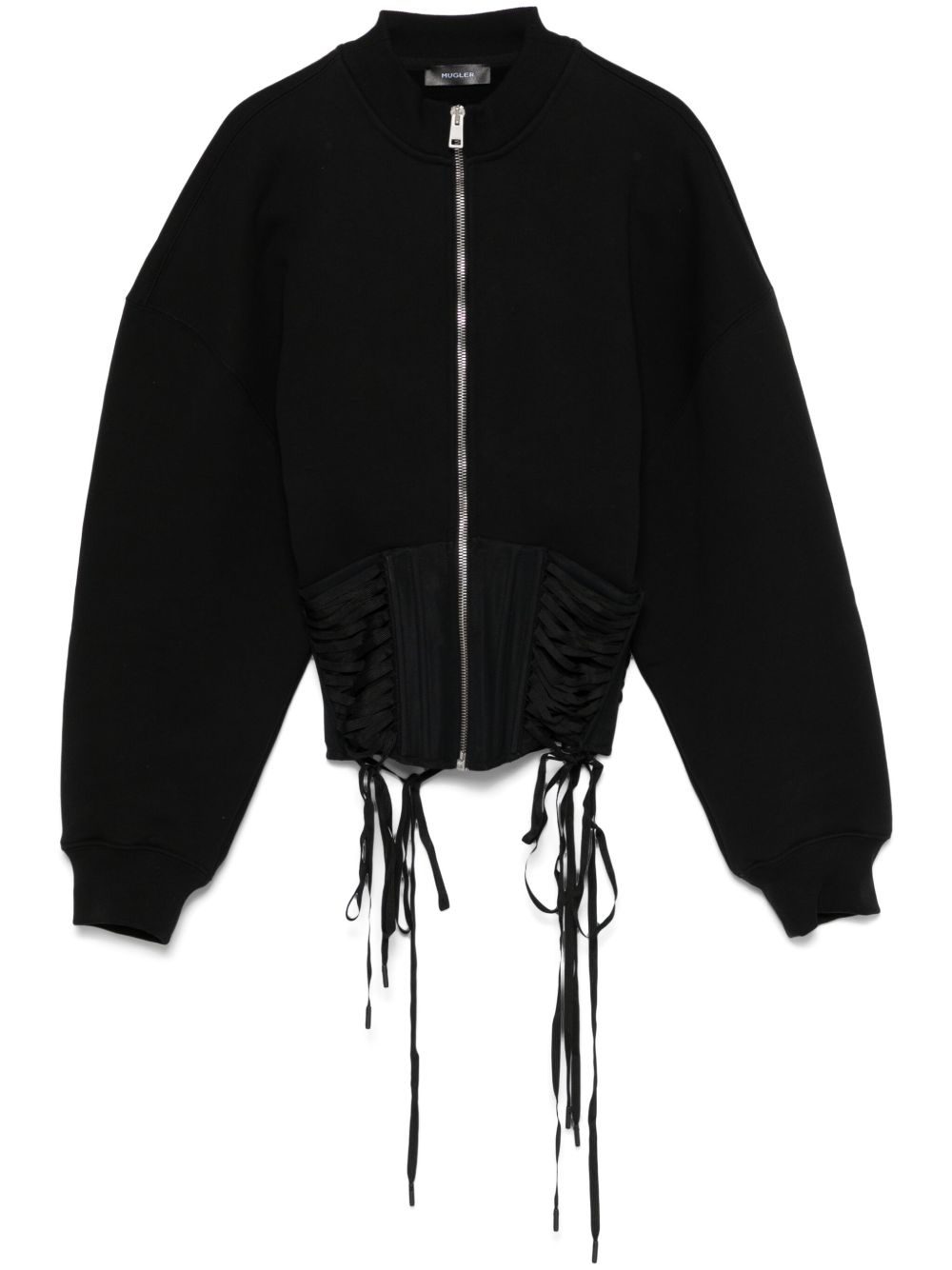 laced corset sweatshirt - 1