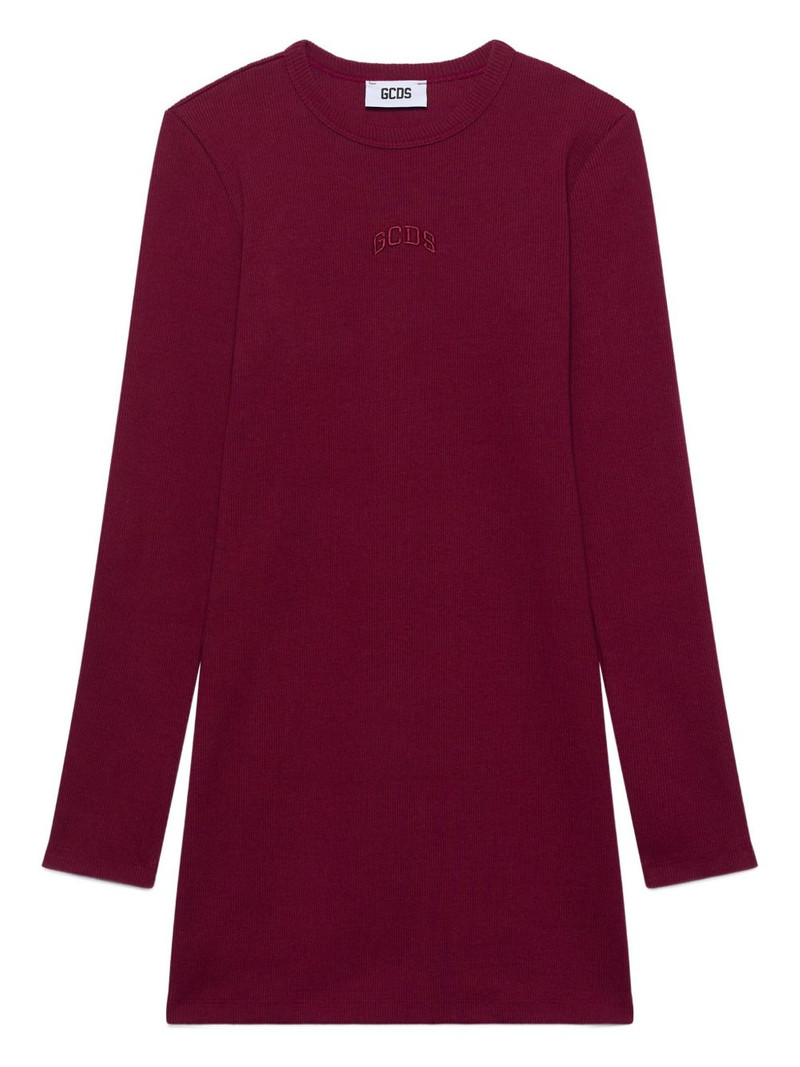 ribbed long-sleeve dress 1