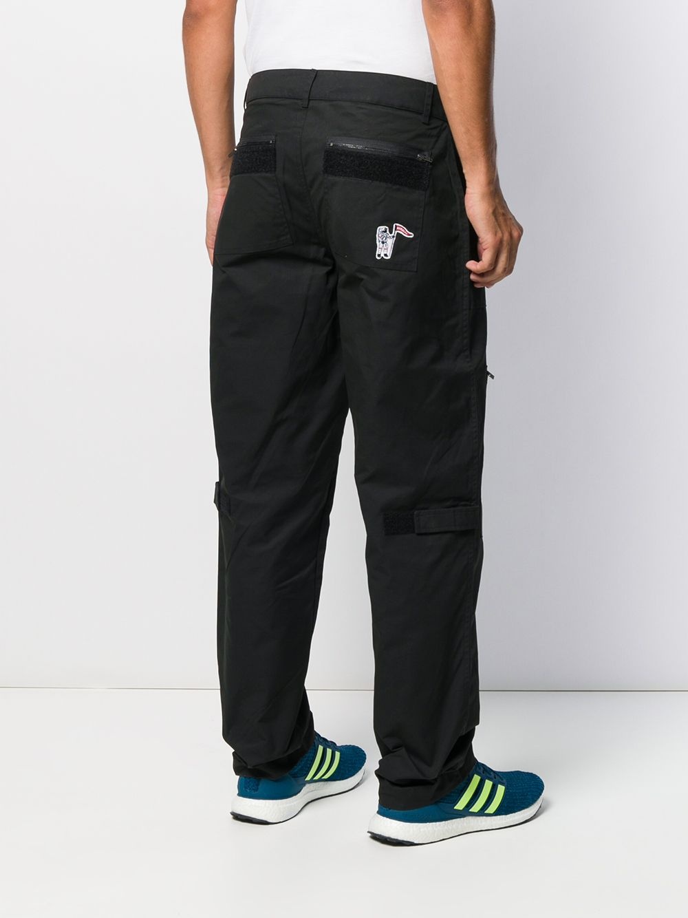 multi-pocket straight trousers - 4
