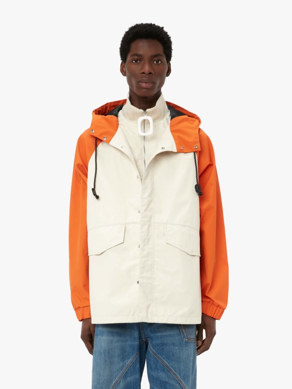 SHORT COLOURBLOCK PARKA JACKET - 2