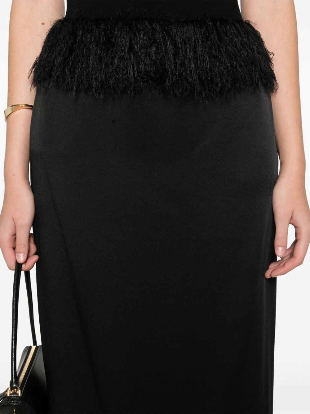fringed maxi skirt - 5
