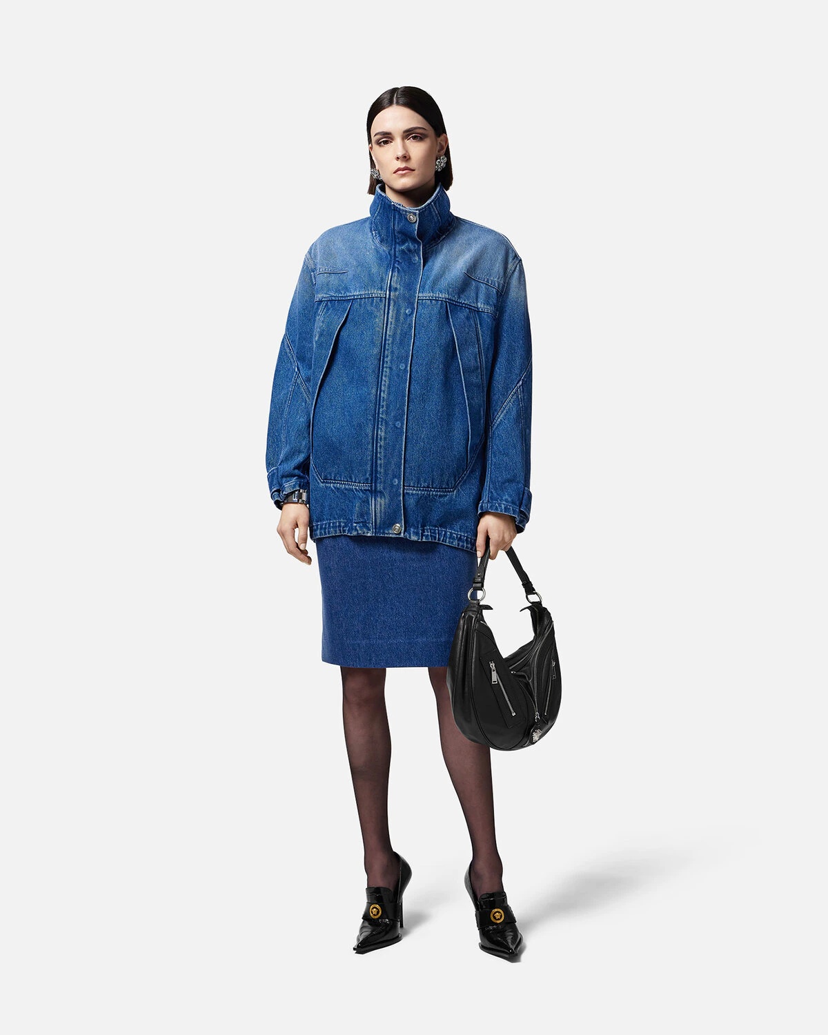 Cocoon Denim Parka Jacket - 2
