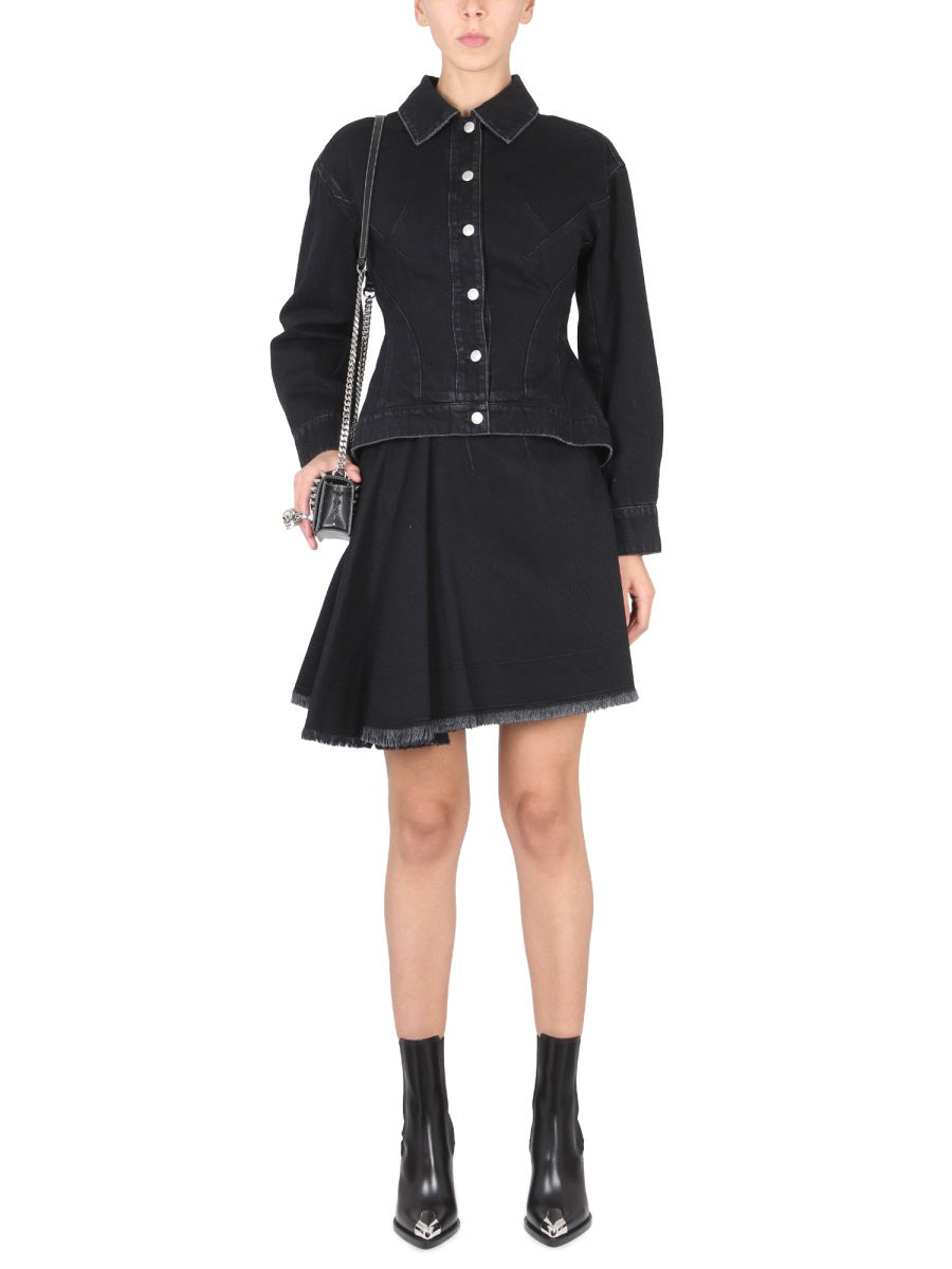Alexander Mcqueen Women Asymmetrical Mini Skirt - 2
