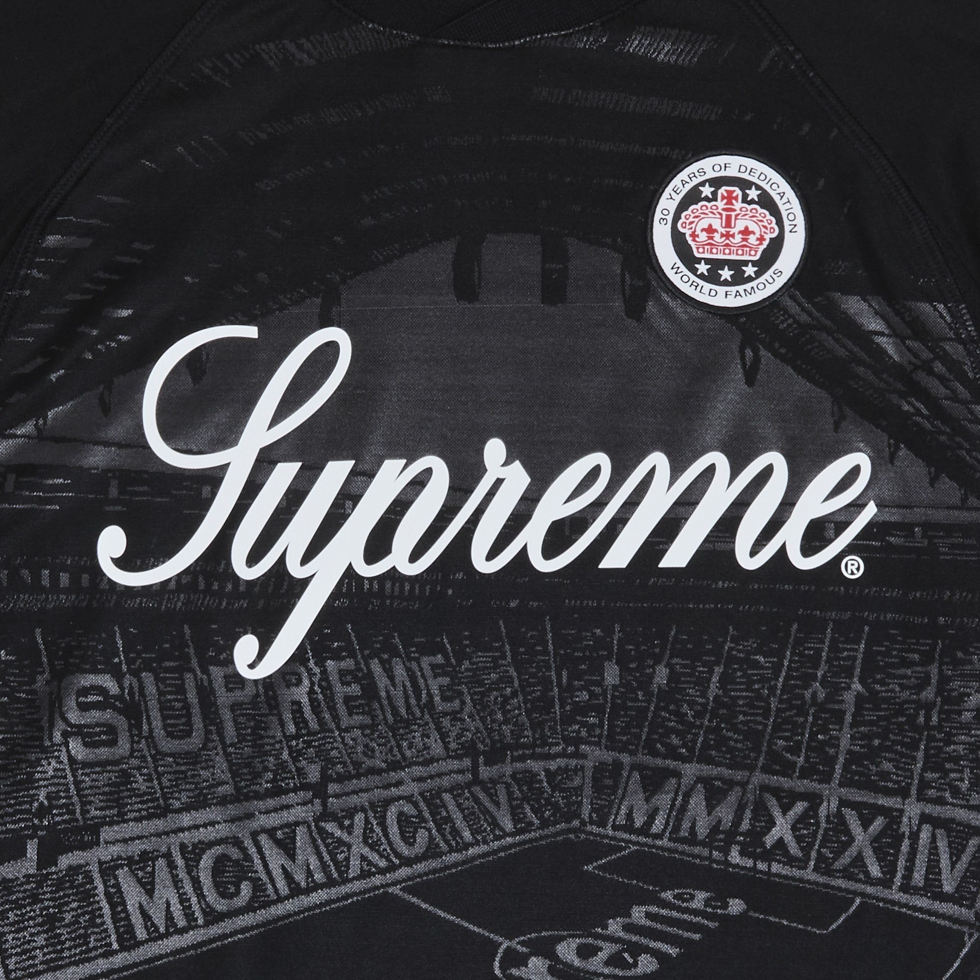 Supreme Jacquard Soccer Jersey 'Black' - 3