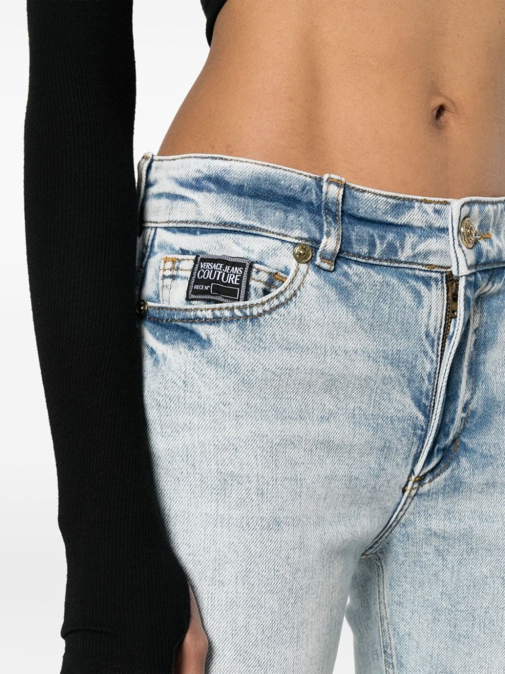 low-rise straight-leg jeans - 5