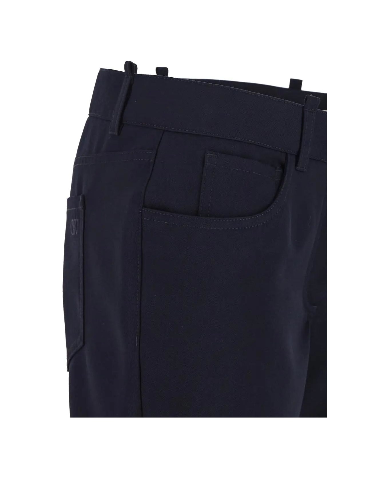 Dry Wool Slim Flared Trousers - 3