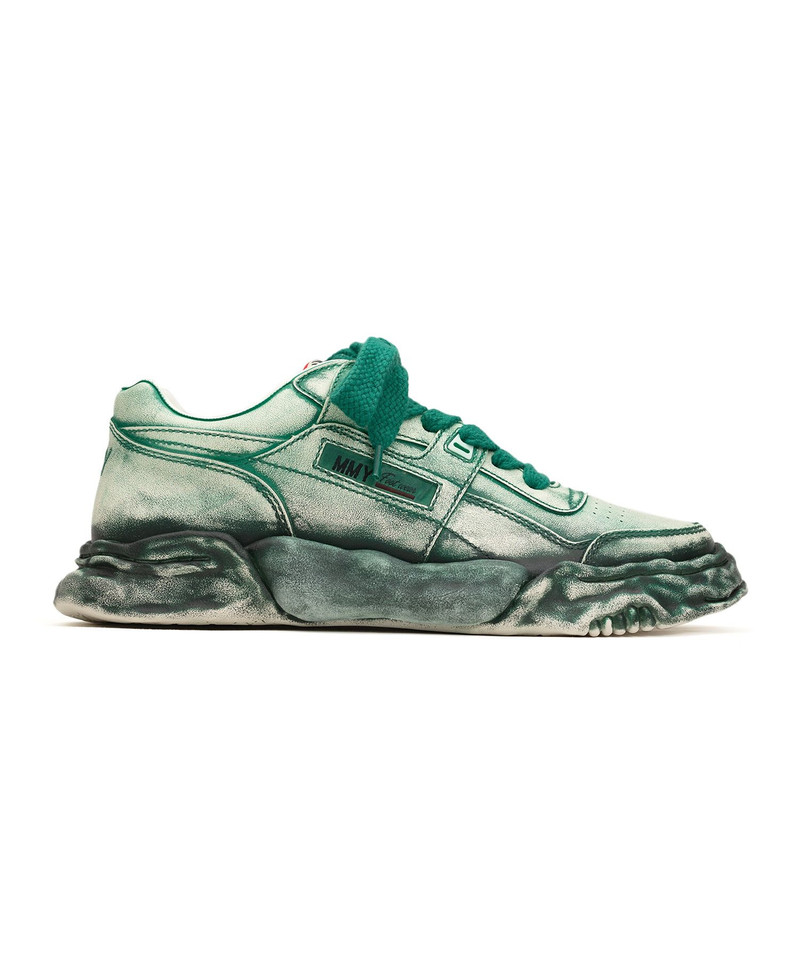 "PARKER" OG Sole Faded Effect Leather Low-top Sneaker 3