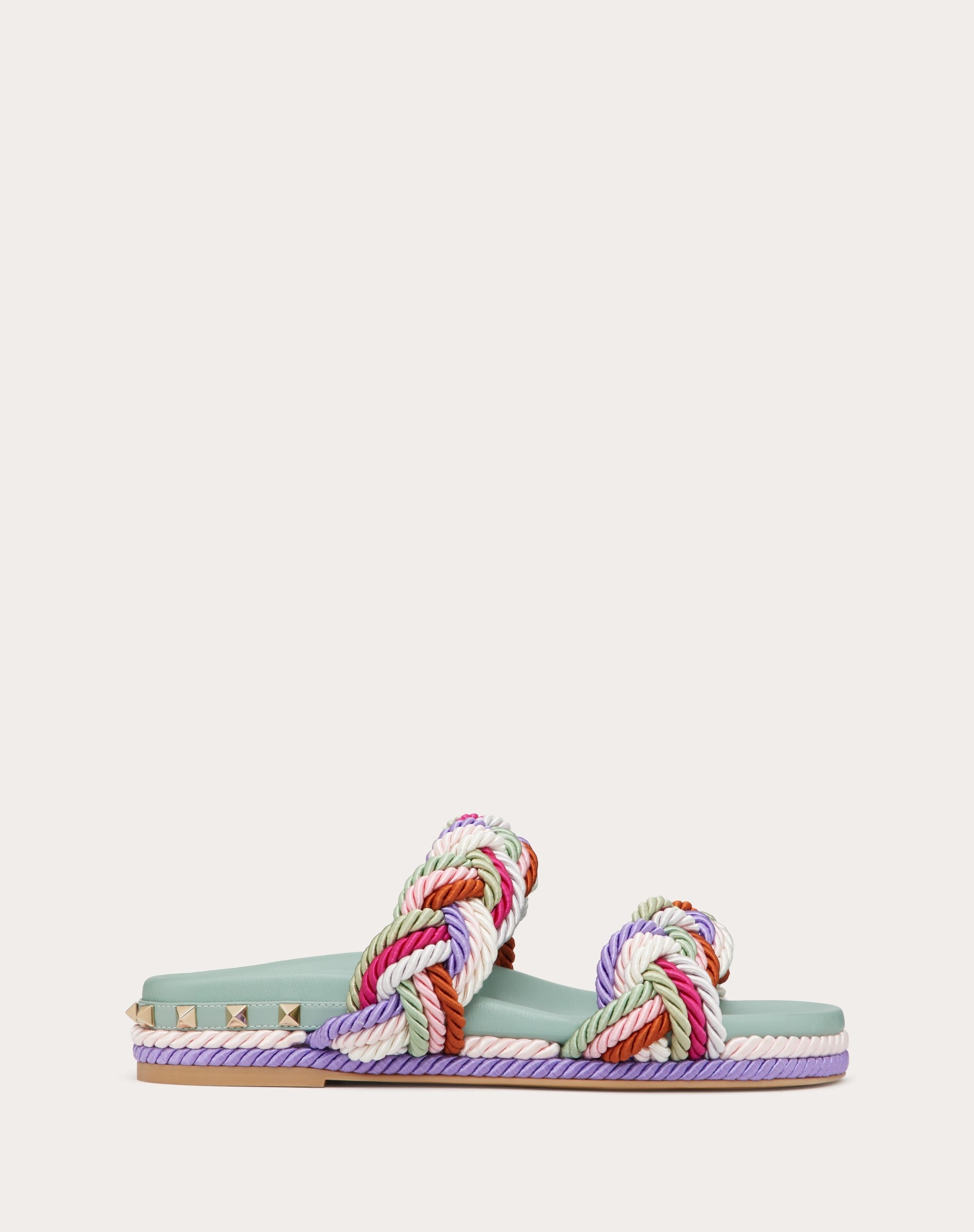 関税送料込み- VALENTINO ROCKSTUD SLIDE SANDAL サンダル Valentino Garavani Rockstud Slide Sandals | Black | FARFETCH