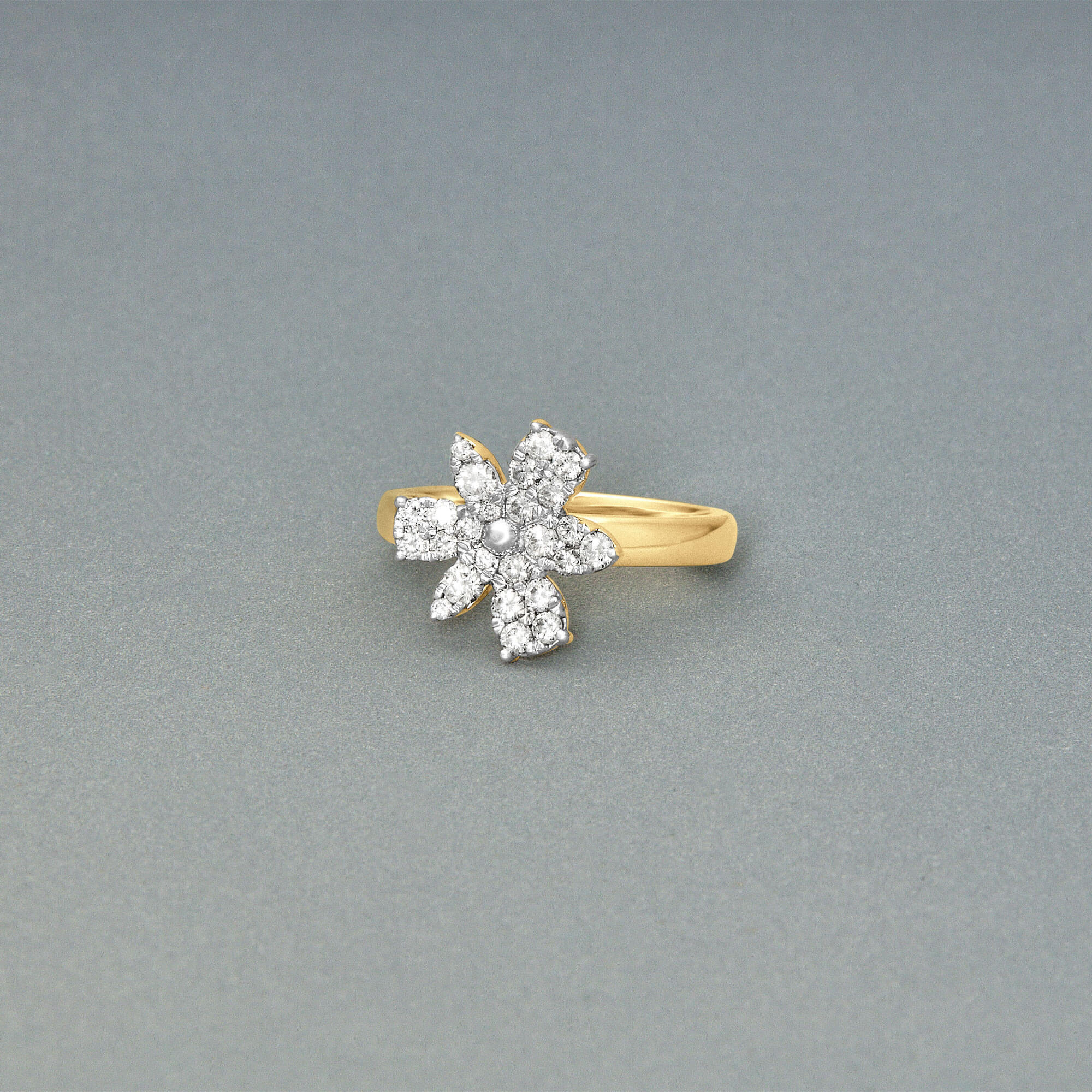 Diamond Magnolia Ring - 5