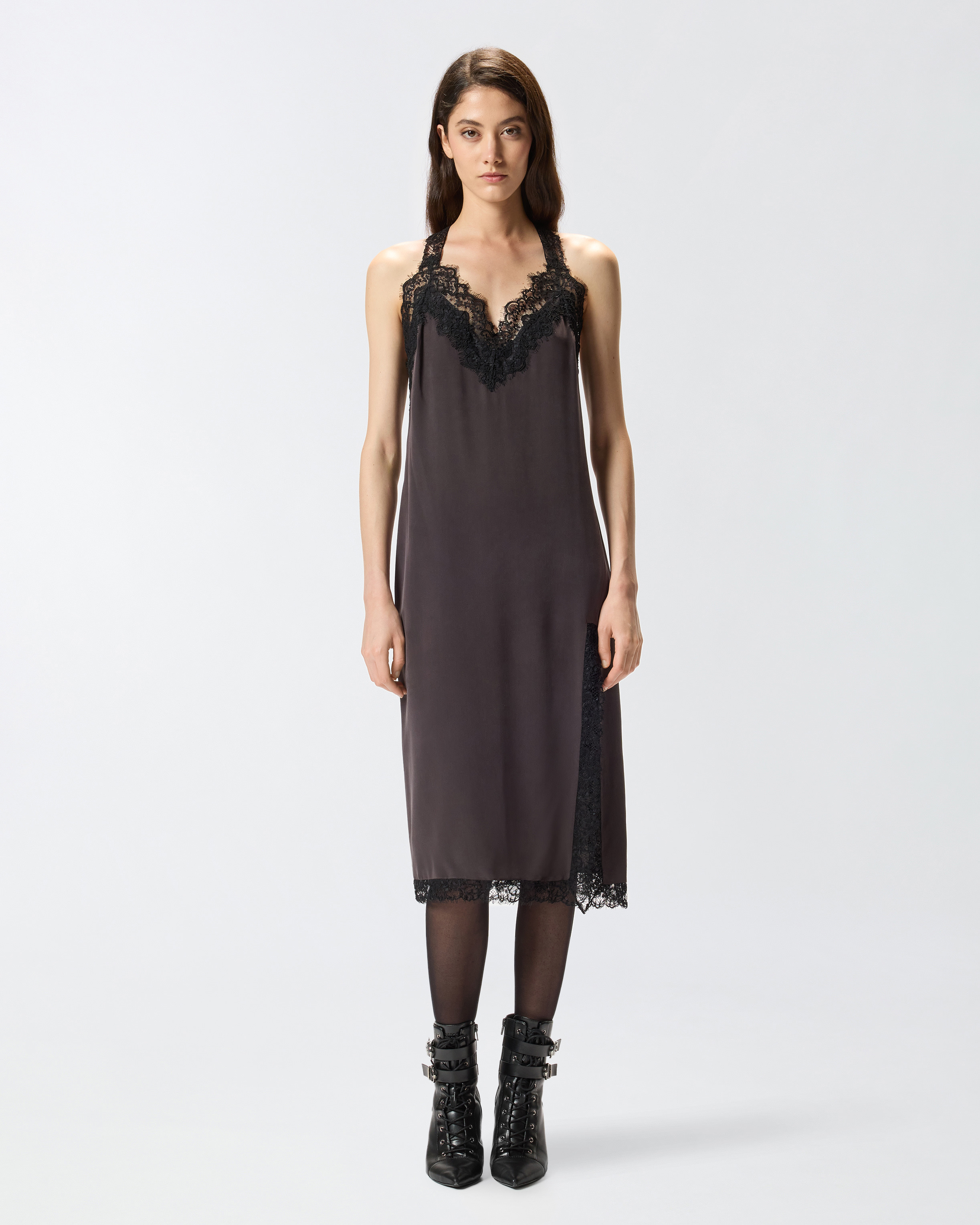 SILK AND LACE LINGERIE DRESS - 2