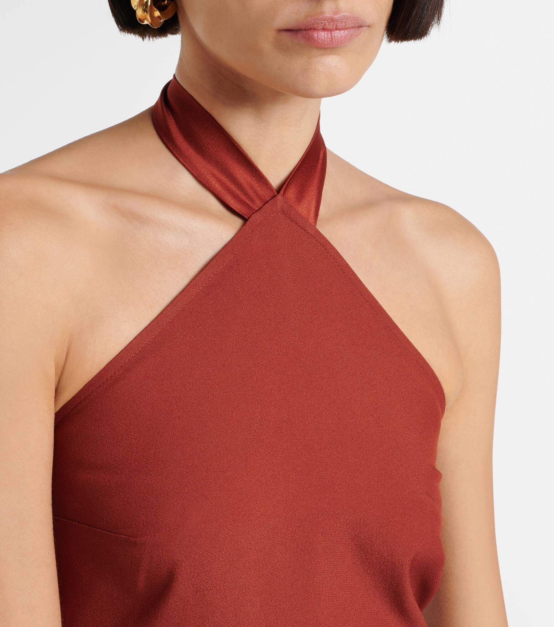 Nina crêpe cady maxi dress - 4